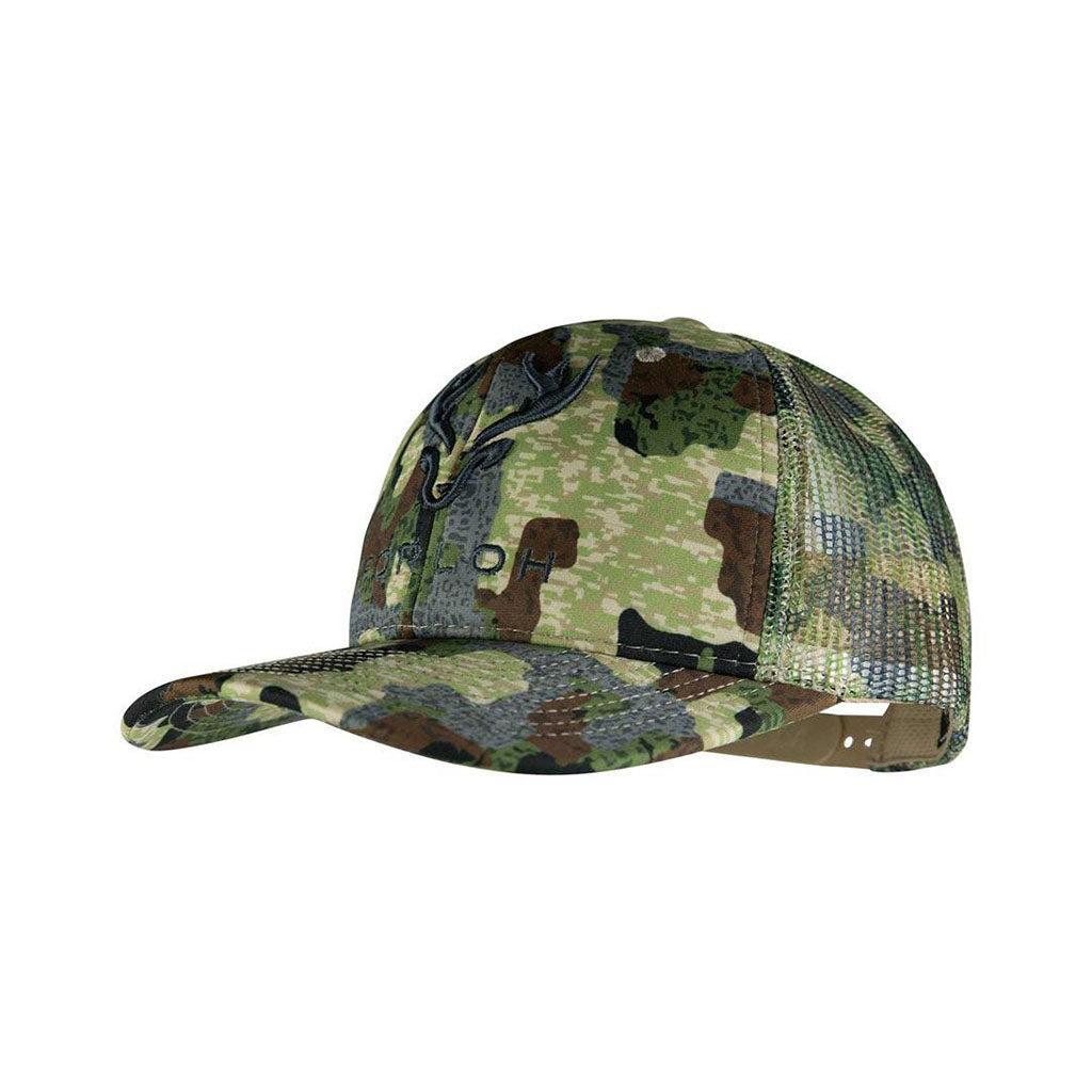 Puff Embroidered Camo Mesh Hat