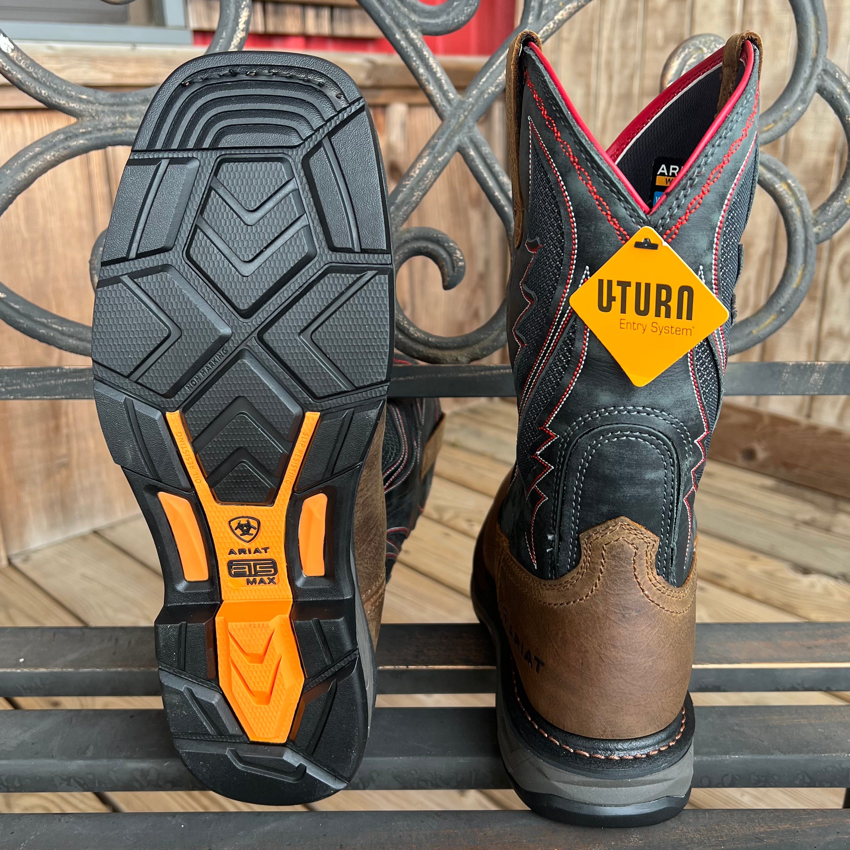 Ariat WorkHog VentTEK Boot – side profile with navy top | Venator Hunting