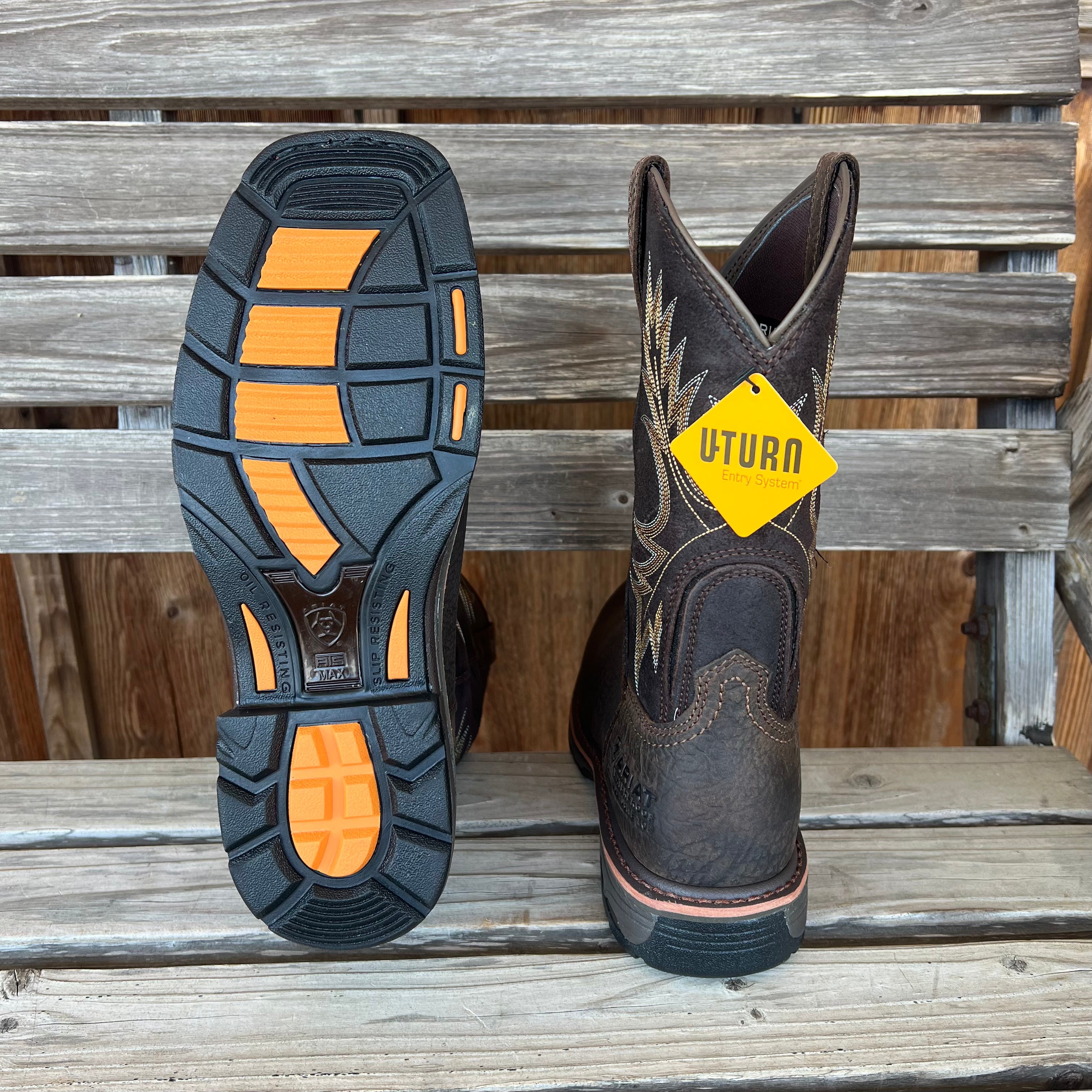 Ariat WorkHog Composite Toe Boot – side profile view | Venator Hunting