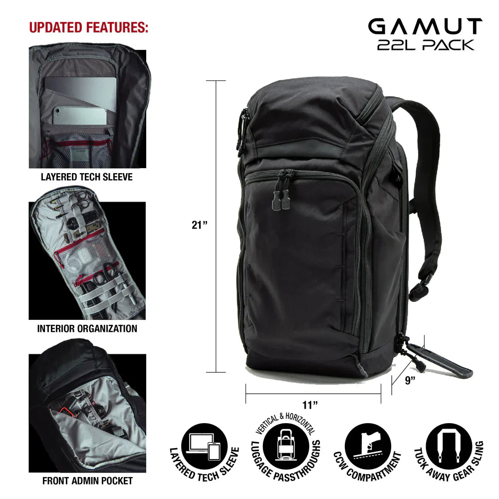 Vertx Gamut 22L Backpack – detail close-up | Venator Hunting