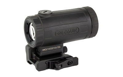 Holosun Technologies HM3X |  3X Magnifier |  Titanium |  Black Finish |  Quick Release Side Flip Mount |  Absolute or Lower 1/3 Co-witness