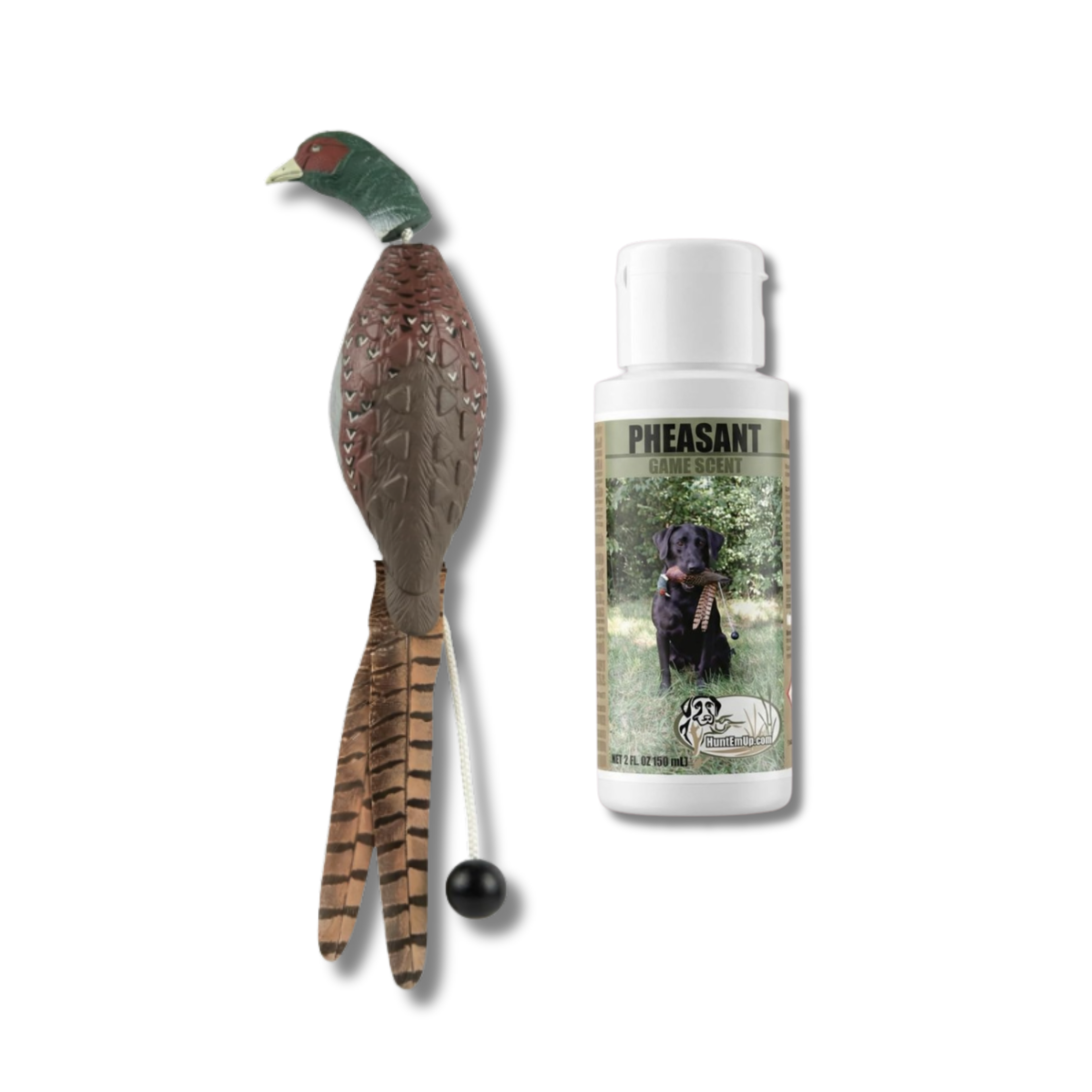 HuntEmUp Ultimate Pheasant Training Bundle – Pheasant Training Dummy with Pheasant Scent