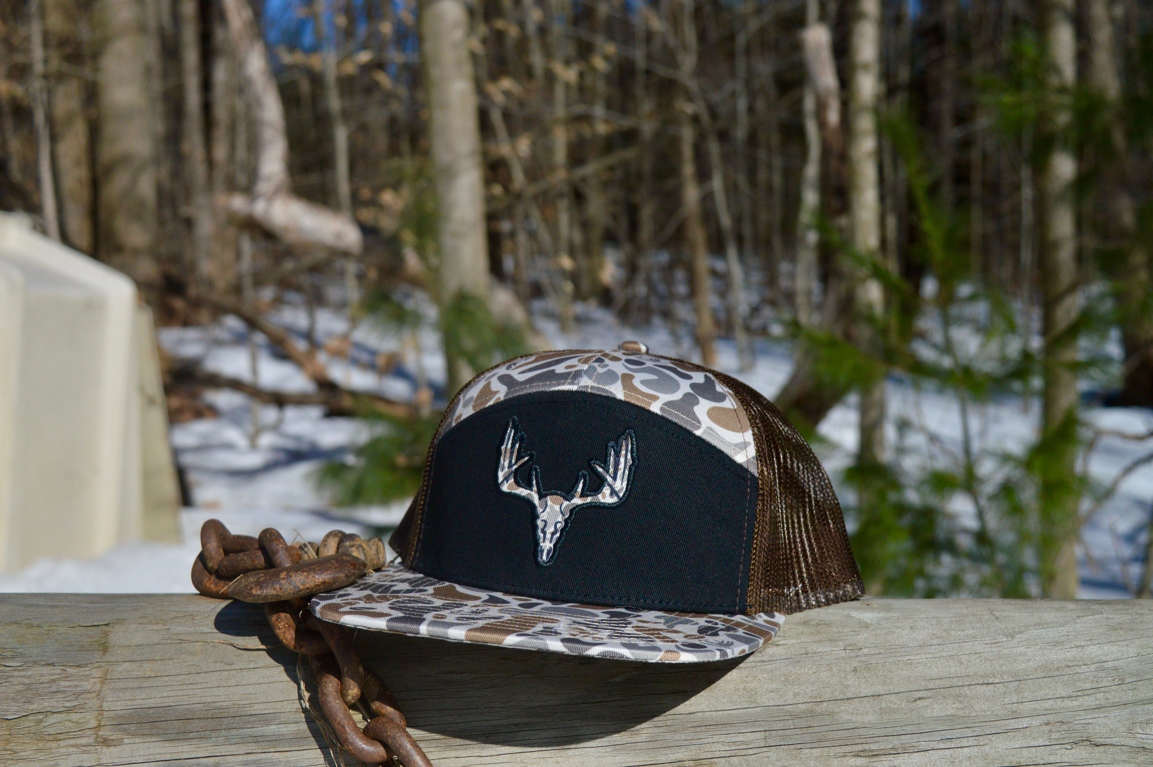 Whitetail Co. Old Camo Skull 7 Panel