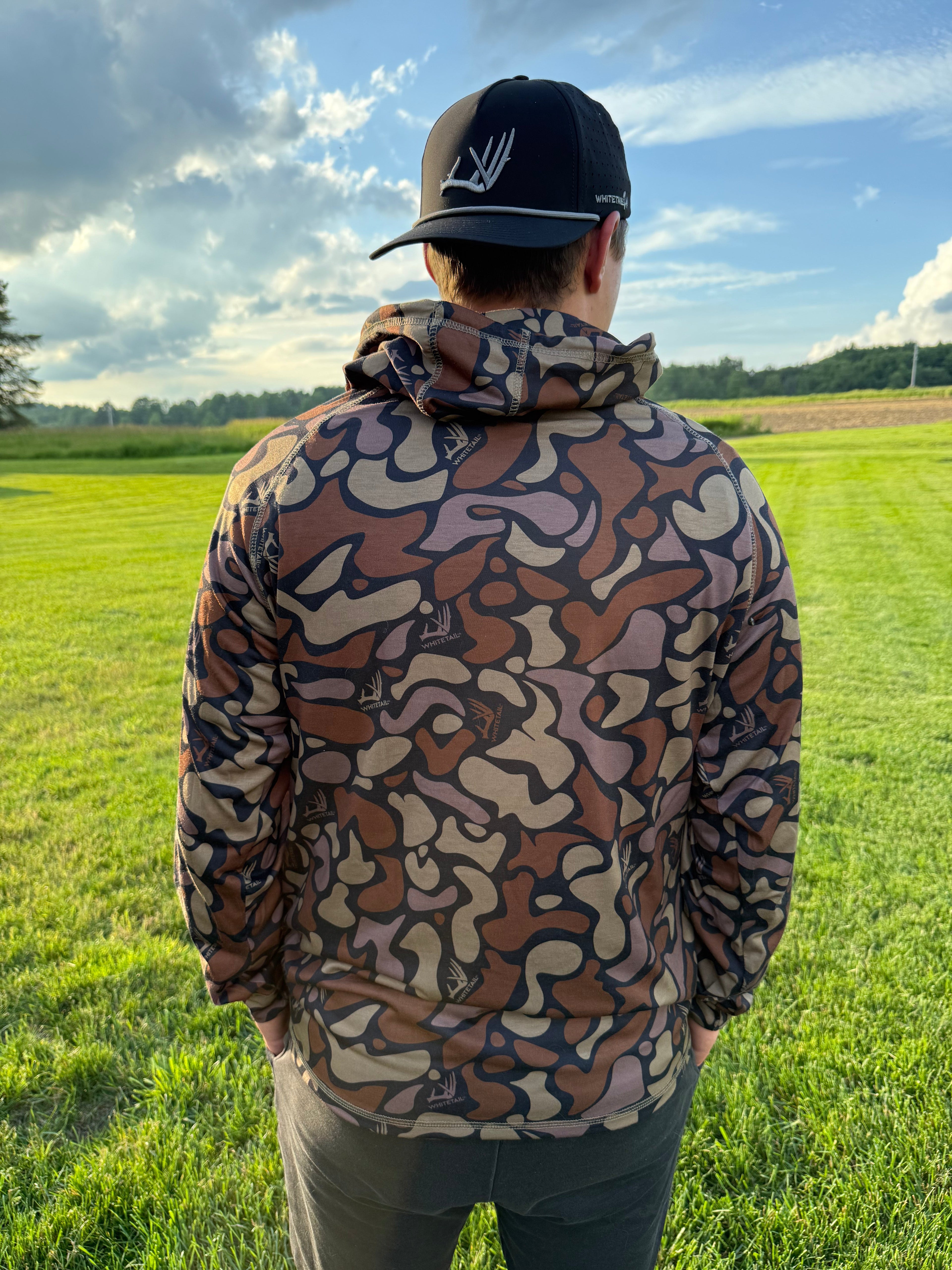 Whitetail Co. Dark Old Camo Lightweight Hoodie
