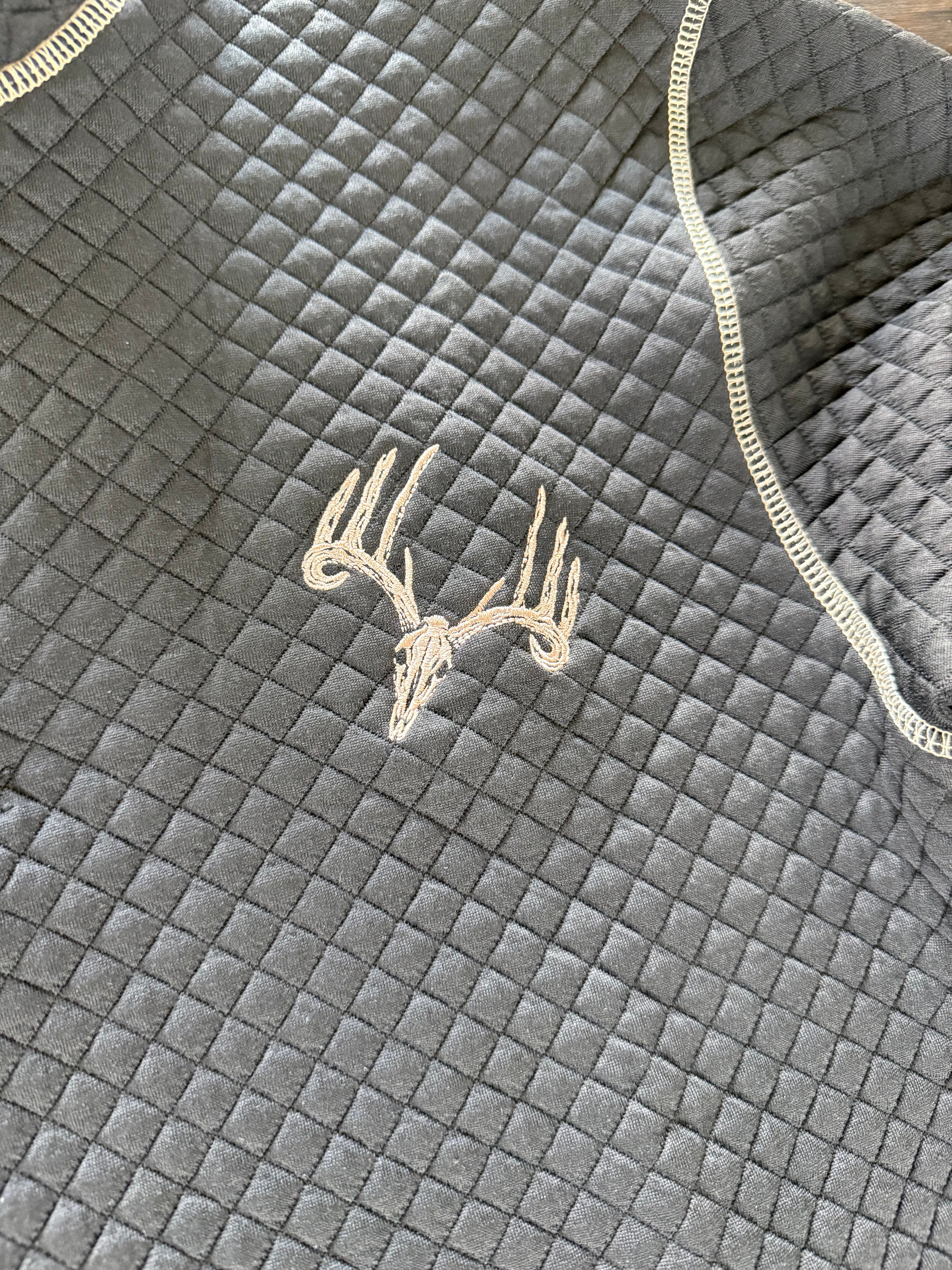 Whitetail Co. Rut Line Waffle 1/4 Button Sweatshirt