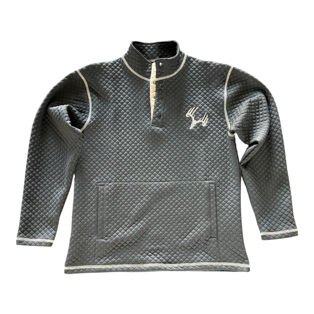 Whitetail Co. Rut Line Waffle 1/4 Button Sweatshirt