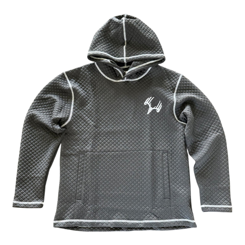 Whitetail Co. Rut Line Waffle Hoodie Black
