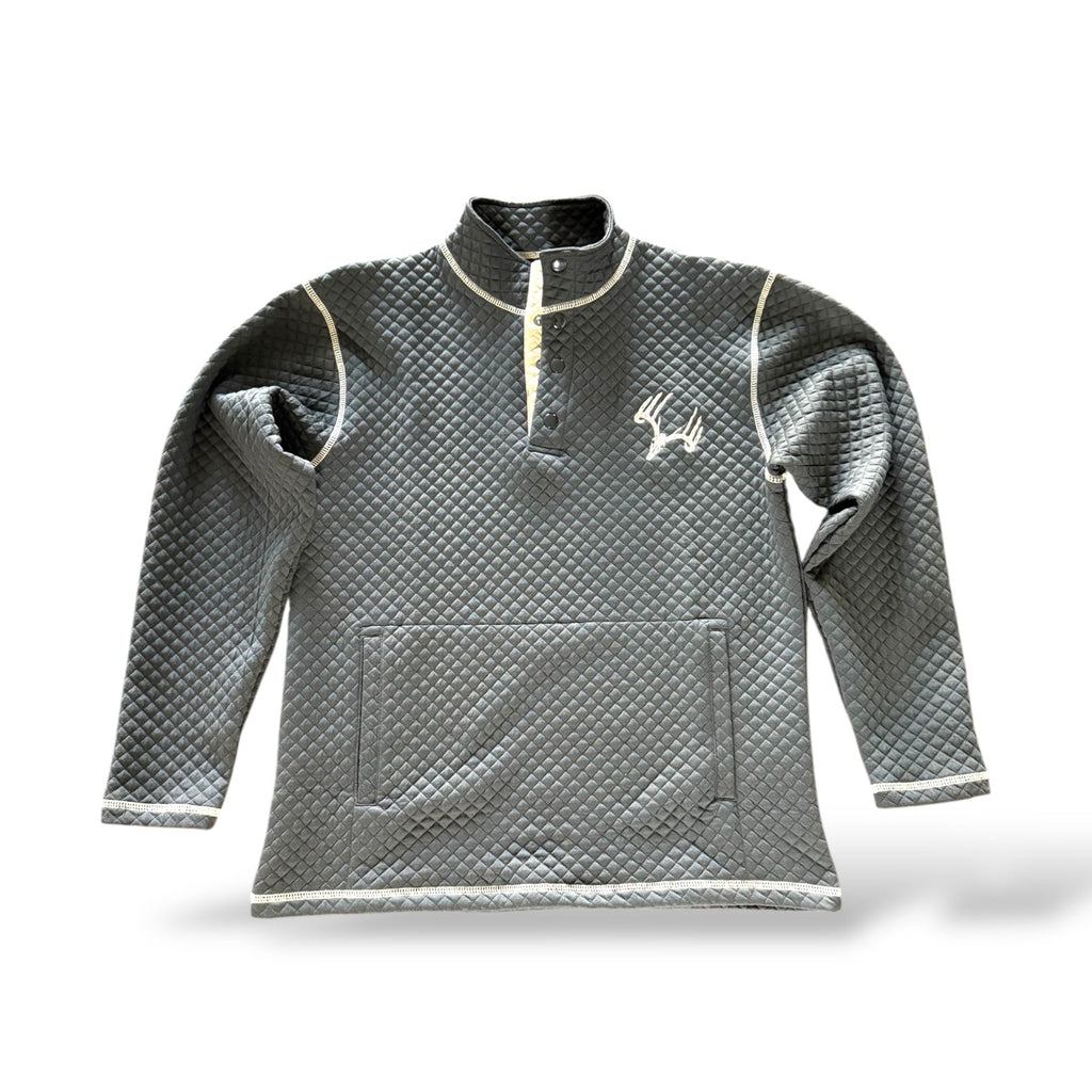 Whitetail Co. Rut Line Waffle 1/4 Button Sweatshirt
