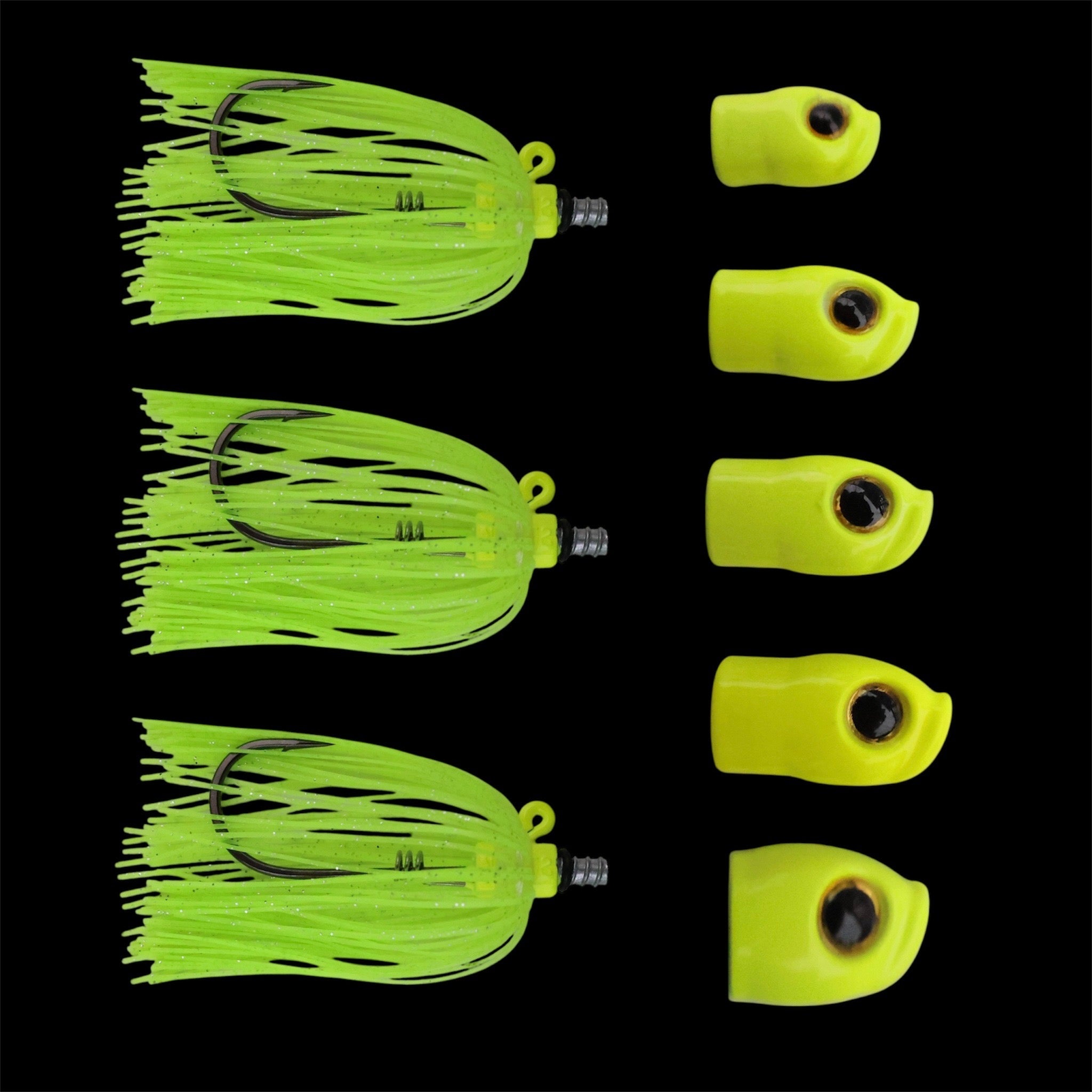 Stack Tackle Skirted Screwy Head Jigs – detail close-up | Venator Hunting