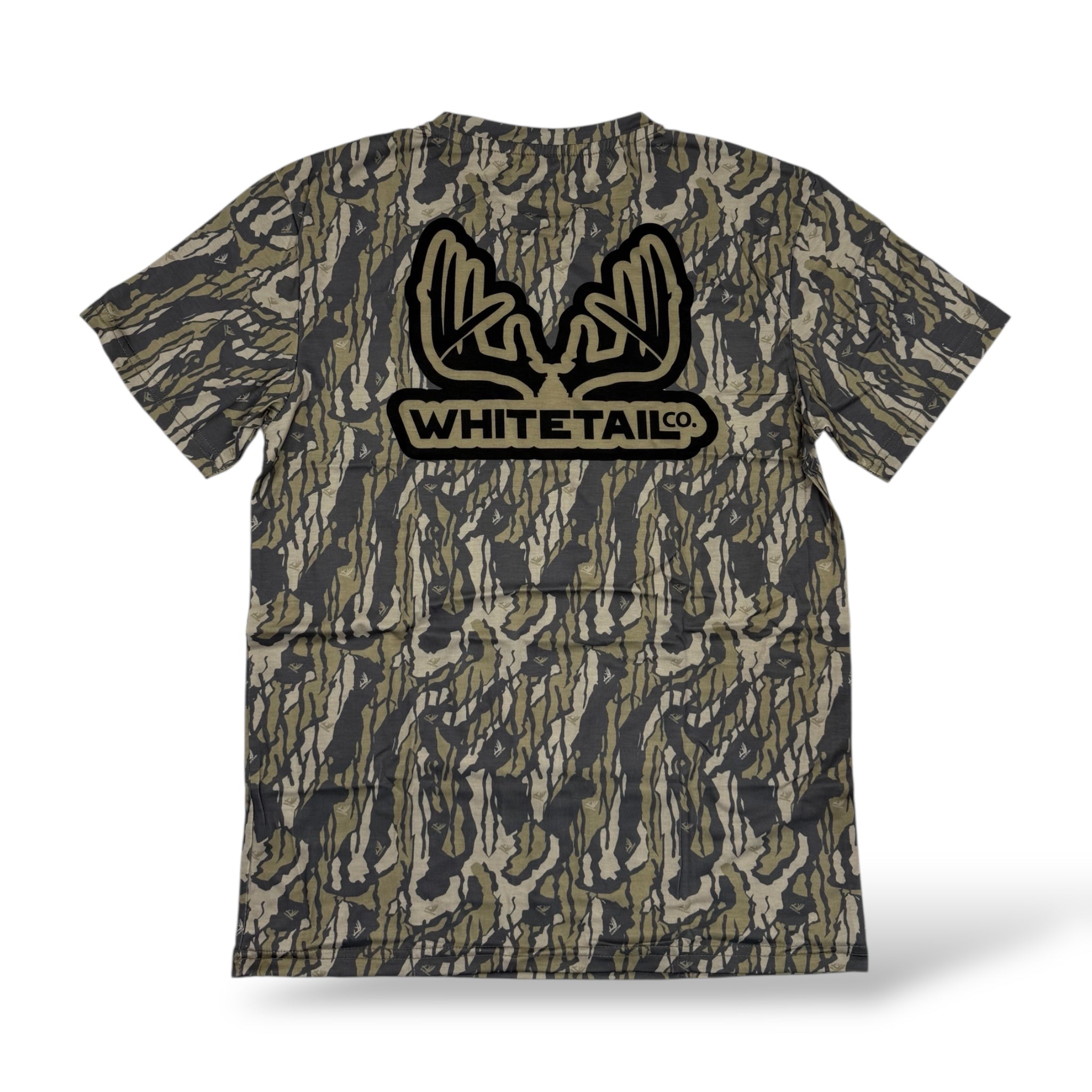 Whitetail Co. Old Tree Bark Camo Faded Pocket Tee