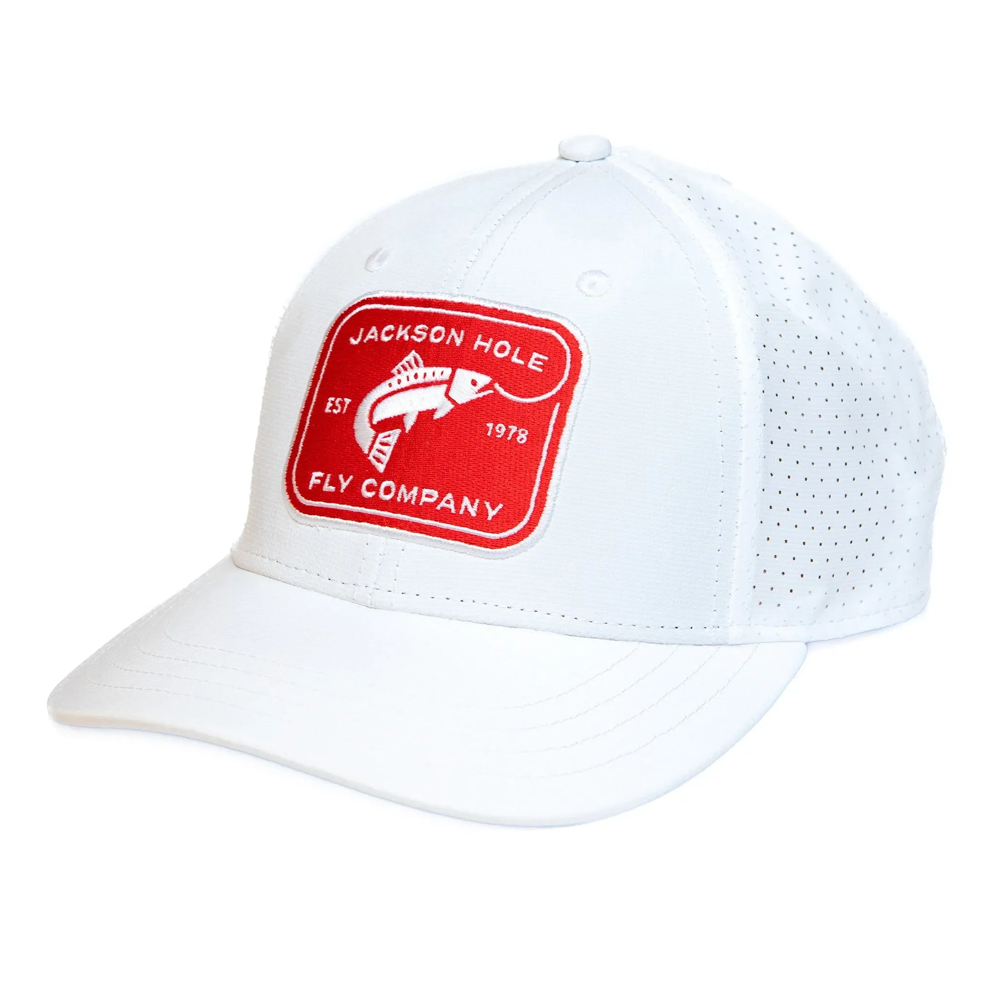 JHFLYCO Lightweight Performance Cap - Rectangle Logo - white | Venator Hunting