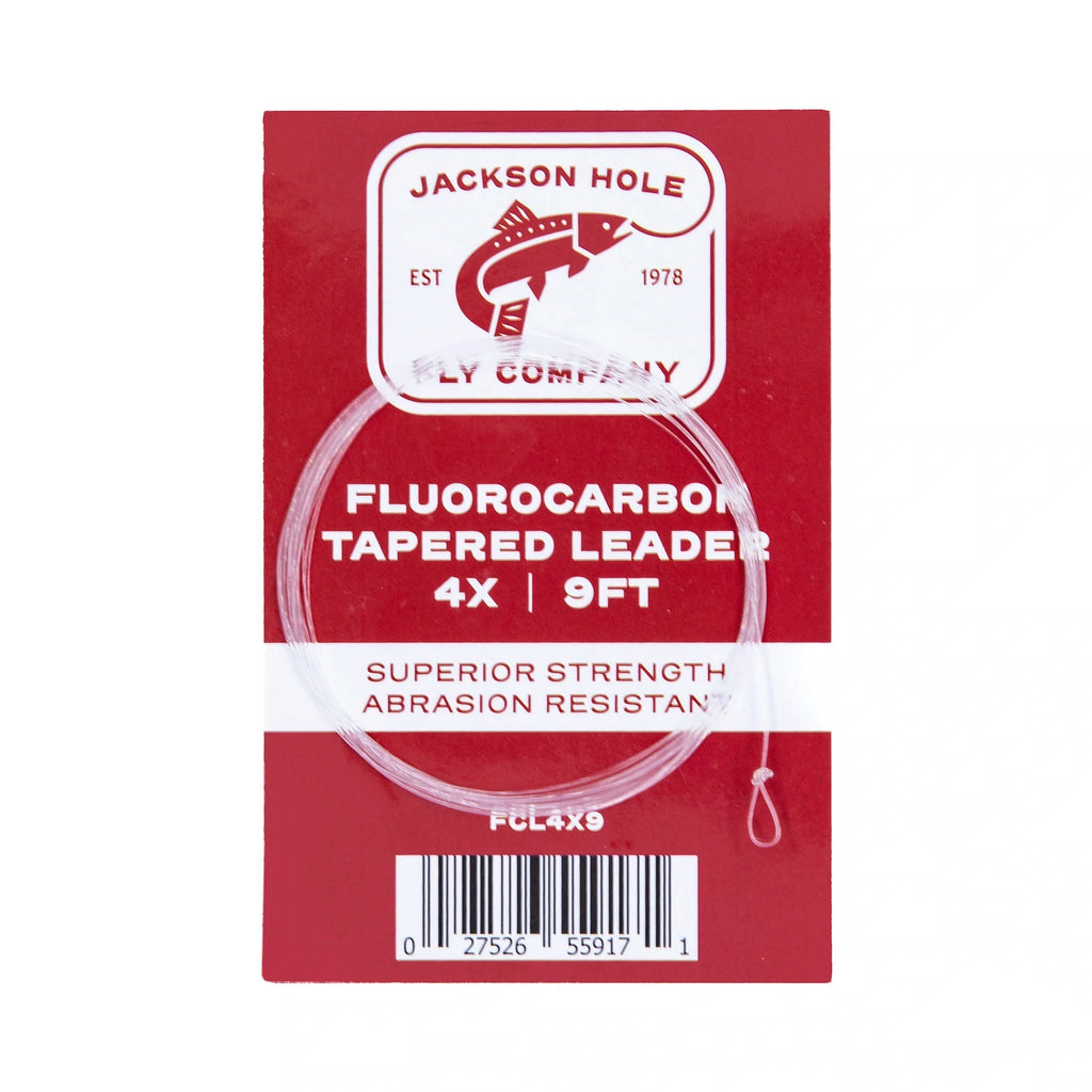 JHFLYCO 9ft Fluoroflex Fluorocarbon Tapered Leader – 3 Pack | Venator Hunting