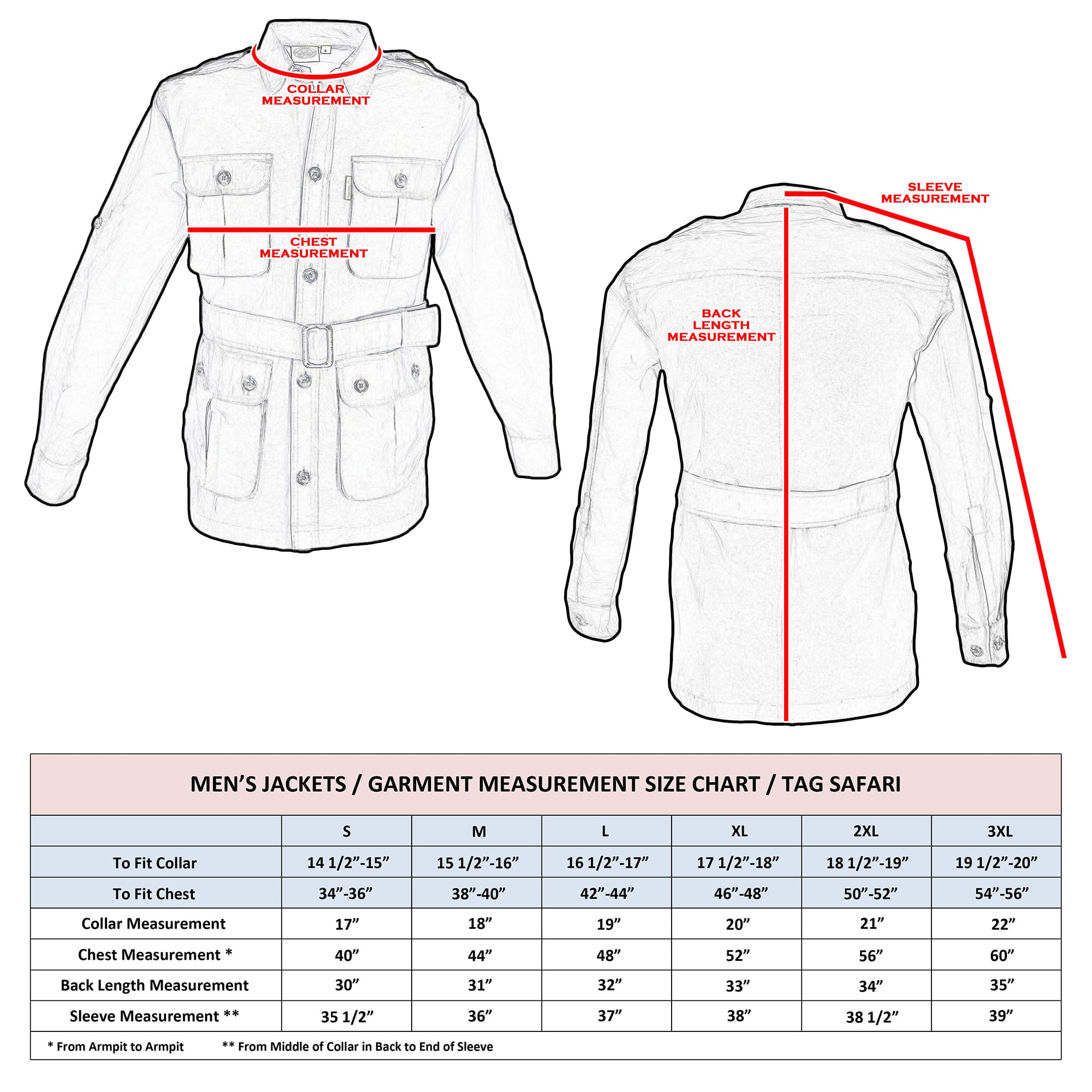 Safari Jacket for Men