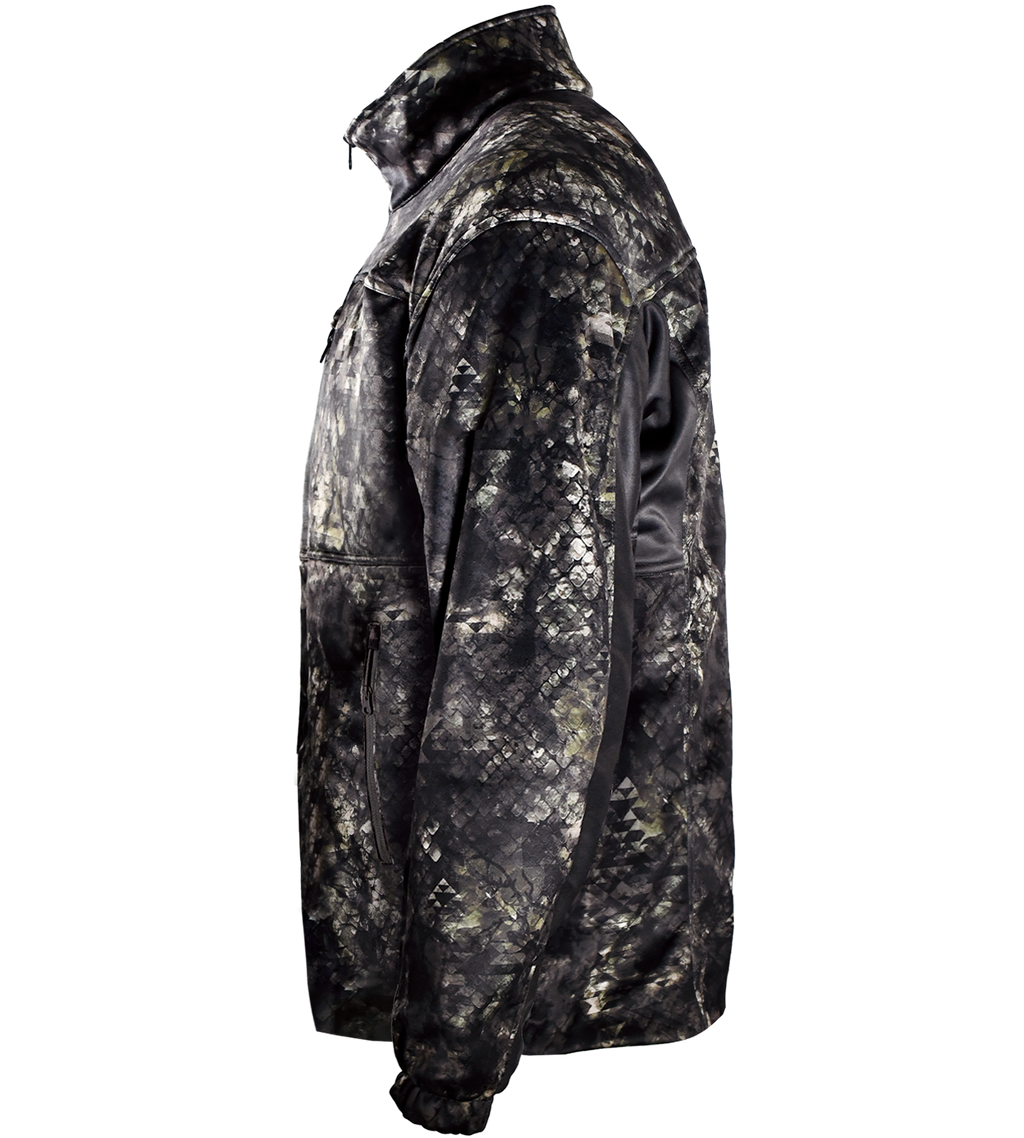 Vycah Mission Jacket in Deep Woods camo, side view