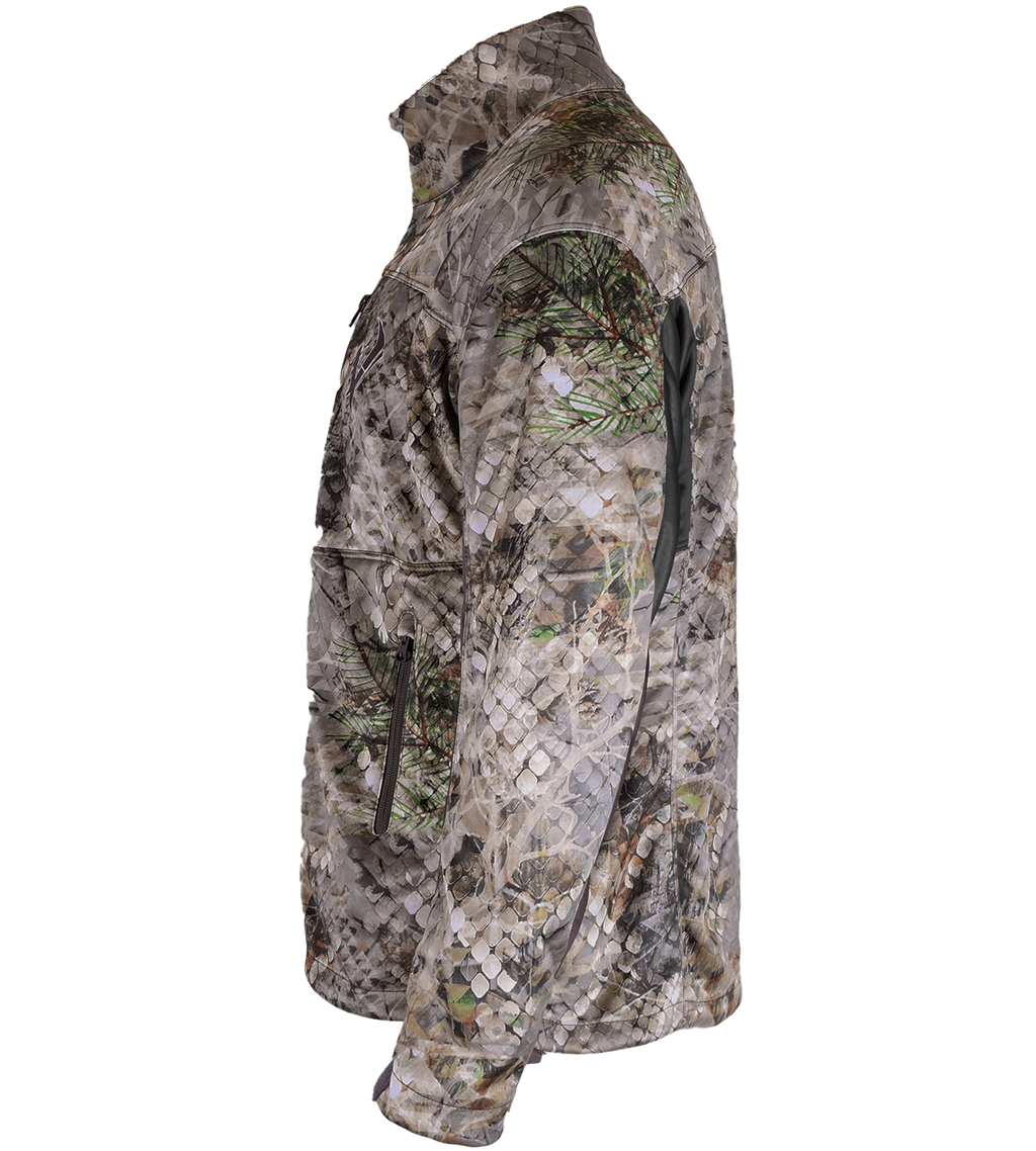 Vycah Mission Jacket in Fall camo, side view