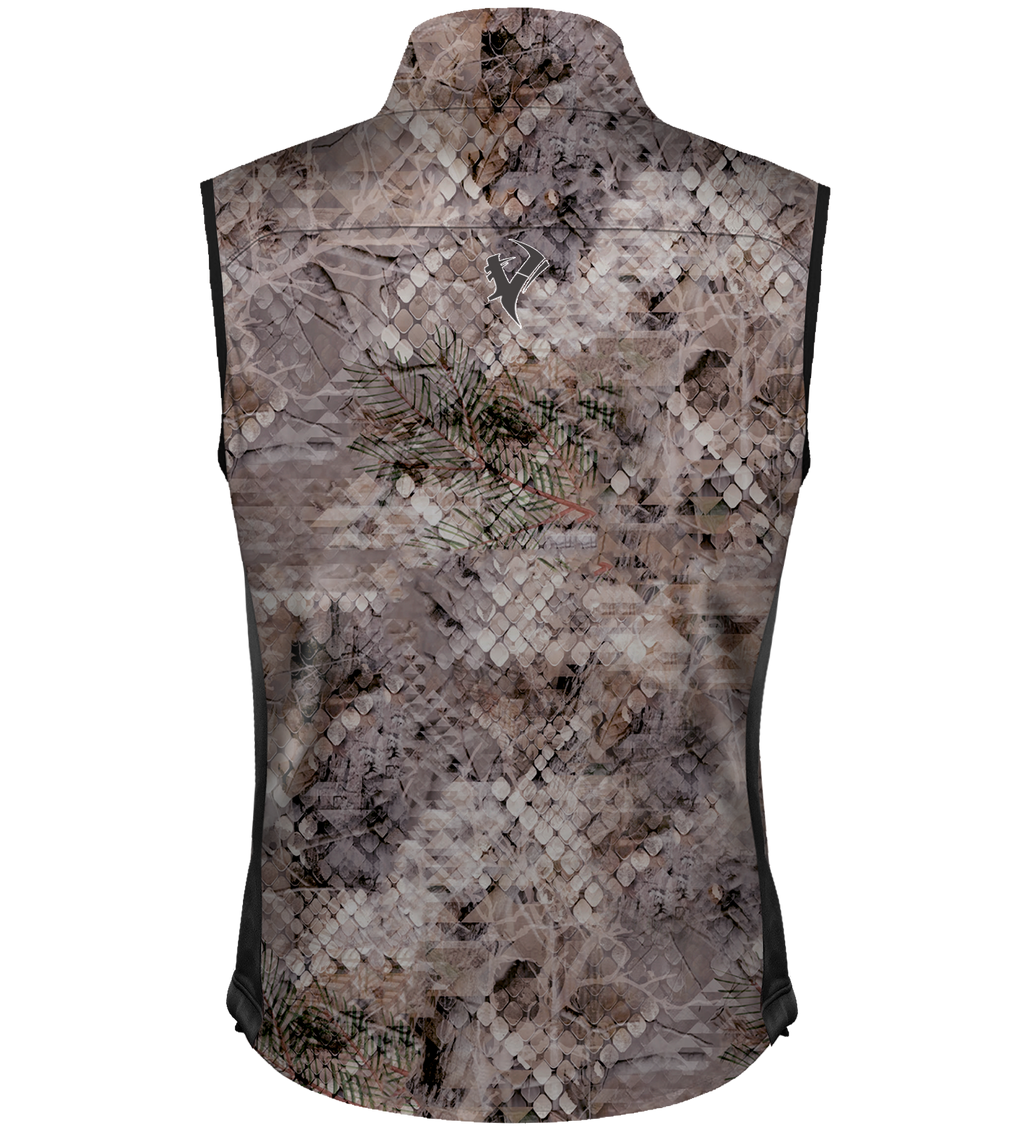 Vycah Mission Vest in Fall camo, back view