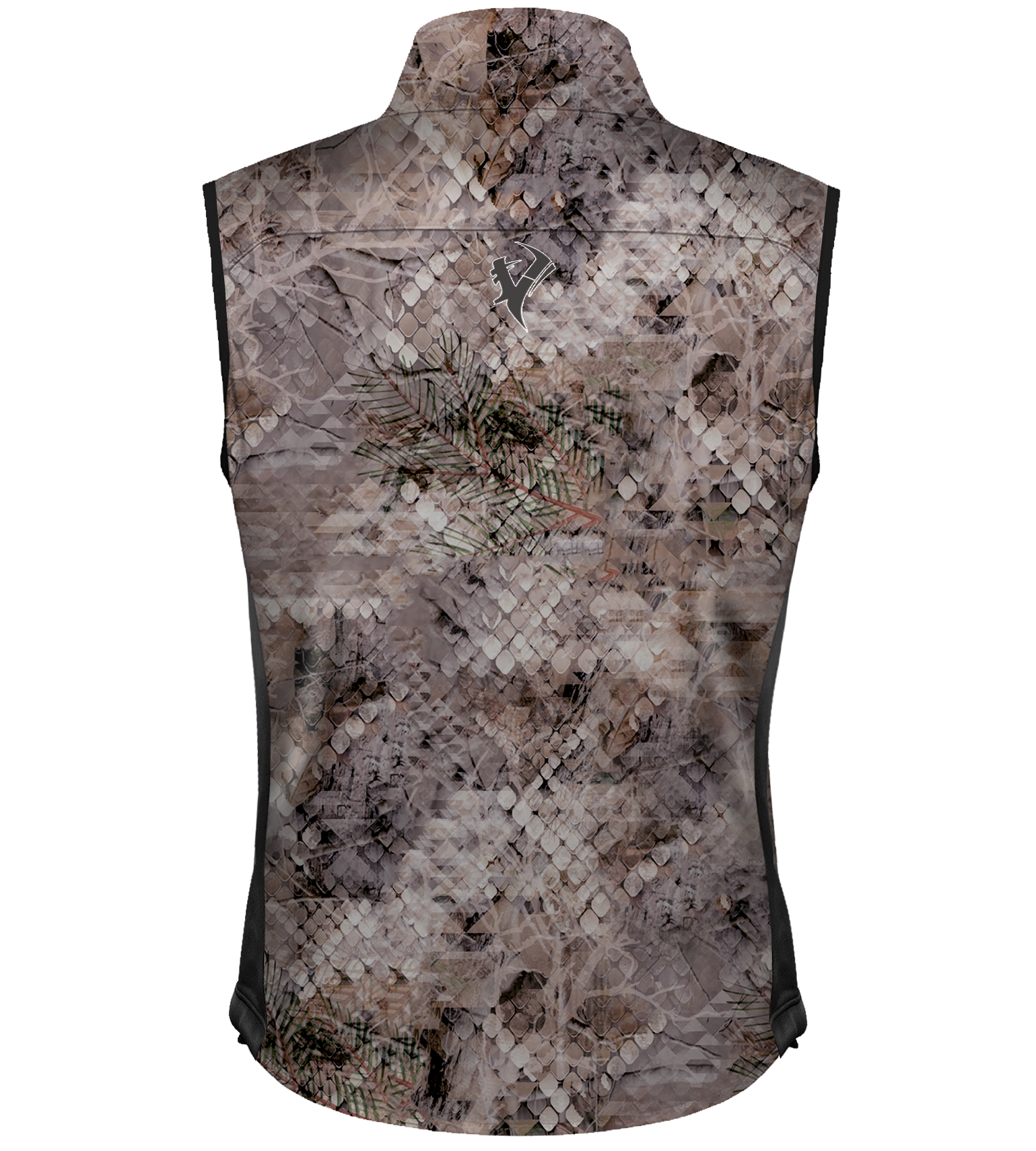 Vycah Mission Vest in Fall camo, back view