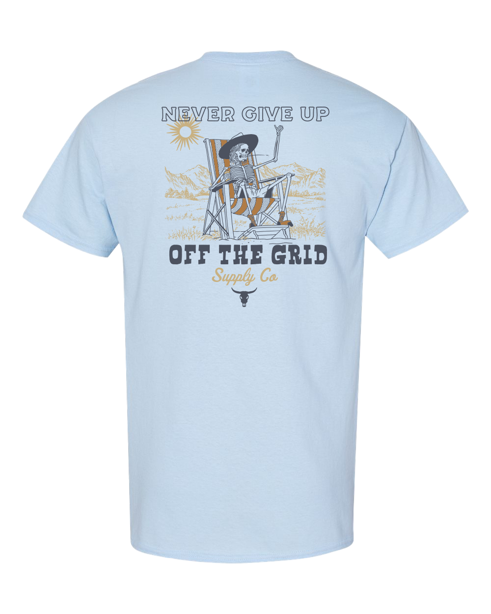 Never Give Up Tee – detail close-up | Venator Hunting
