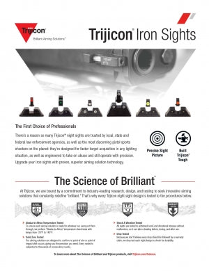 Trijicon Suppressor/Optic Height Sights | Venator Hunting
