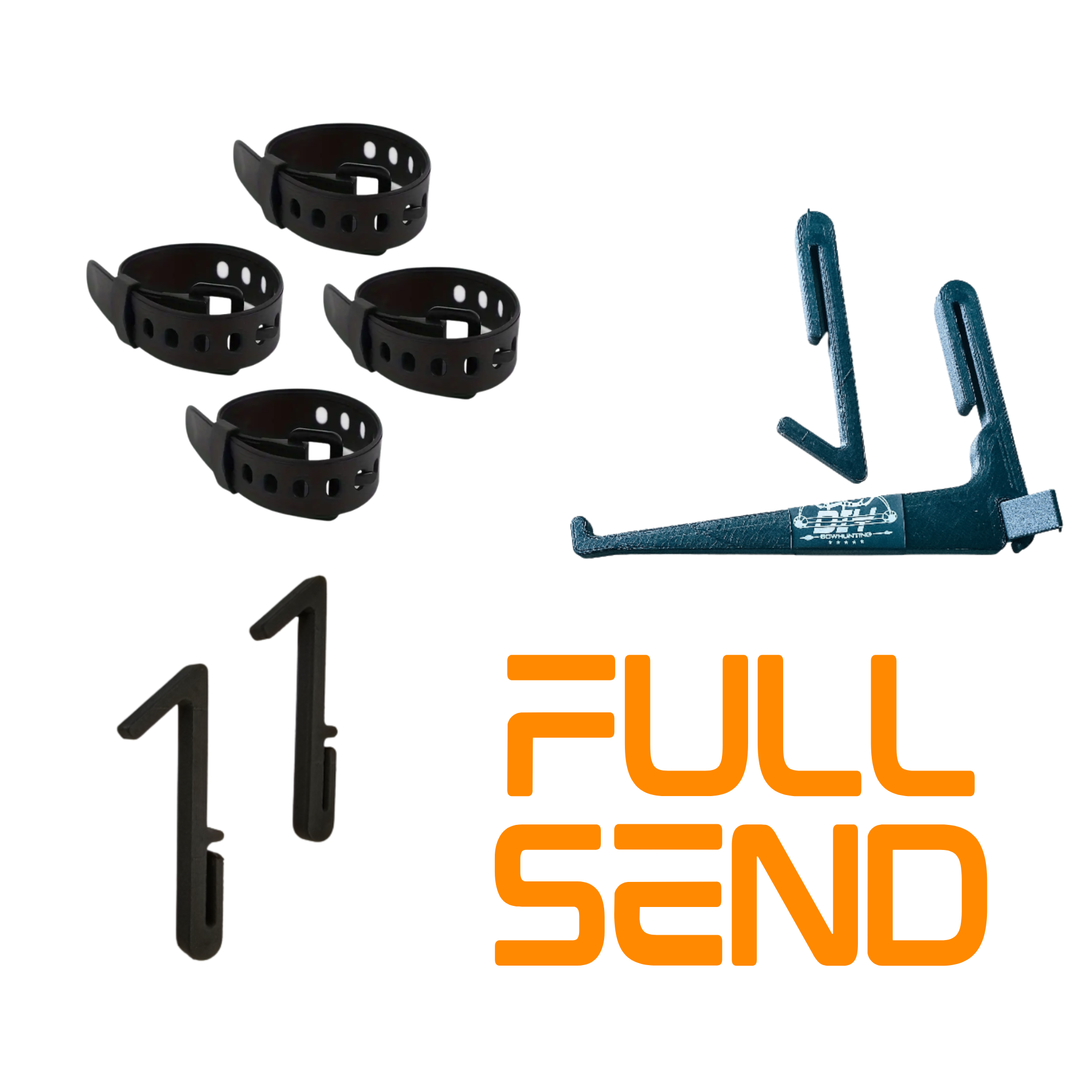 Full Send Accessories Kit – Straps, Hangers & Hooks – alternate angle view | Venator Hunting