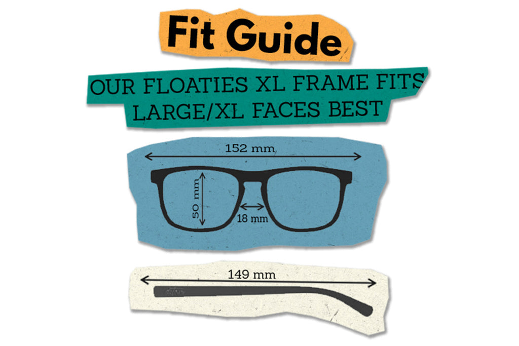 Floaties XL - Matte Black - Jet Black Lens Polarized