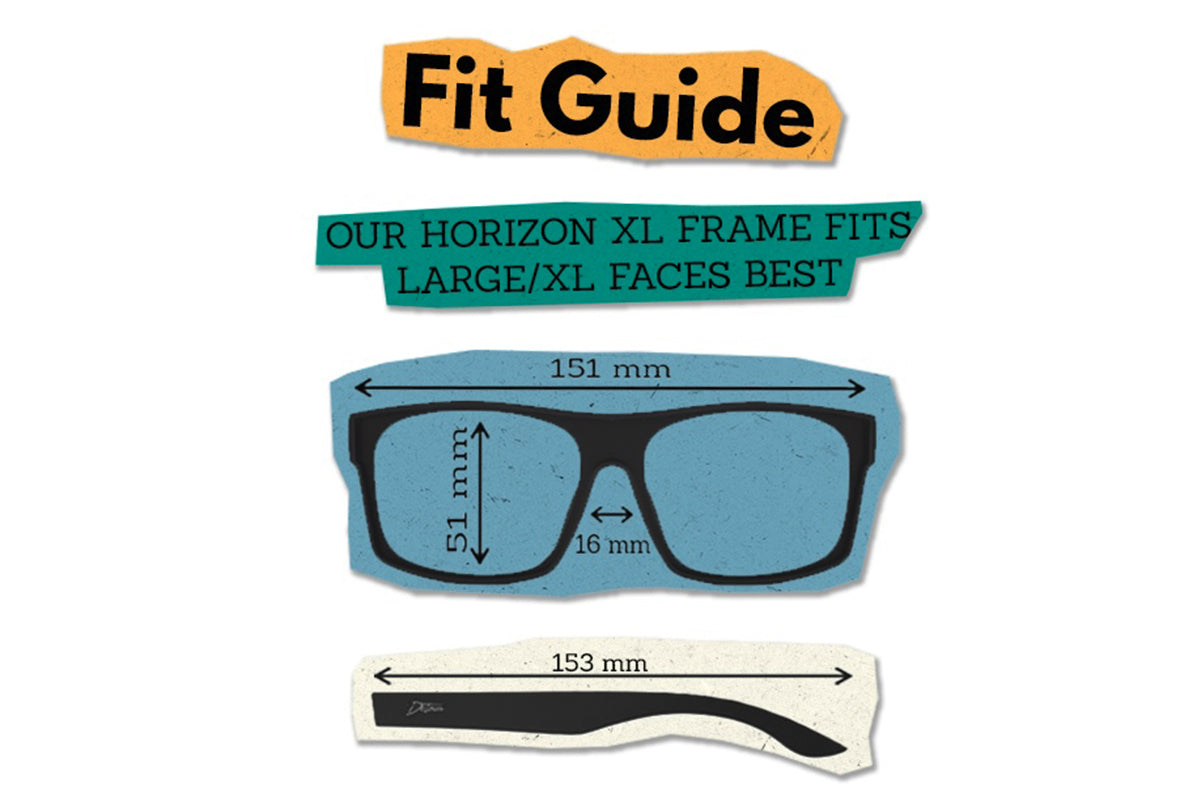 Horizon XL - Matte Black - Deep Blue Polarized