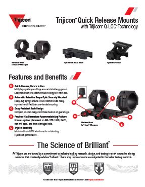 Trijicon Cantilever Mount – Q-Loc – 34mm – Anodized Finish | Venator Hunting