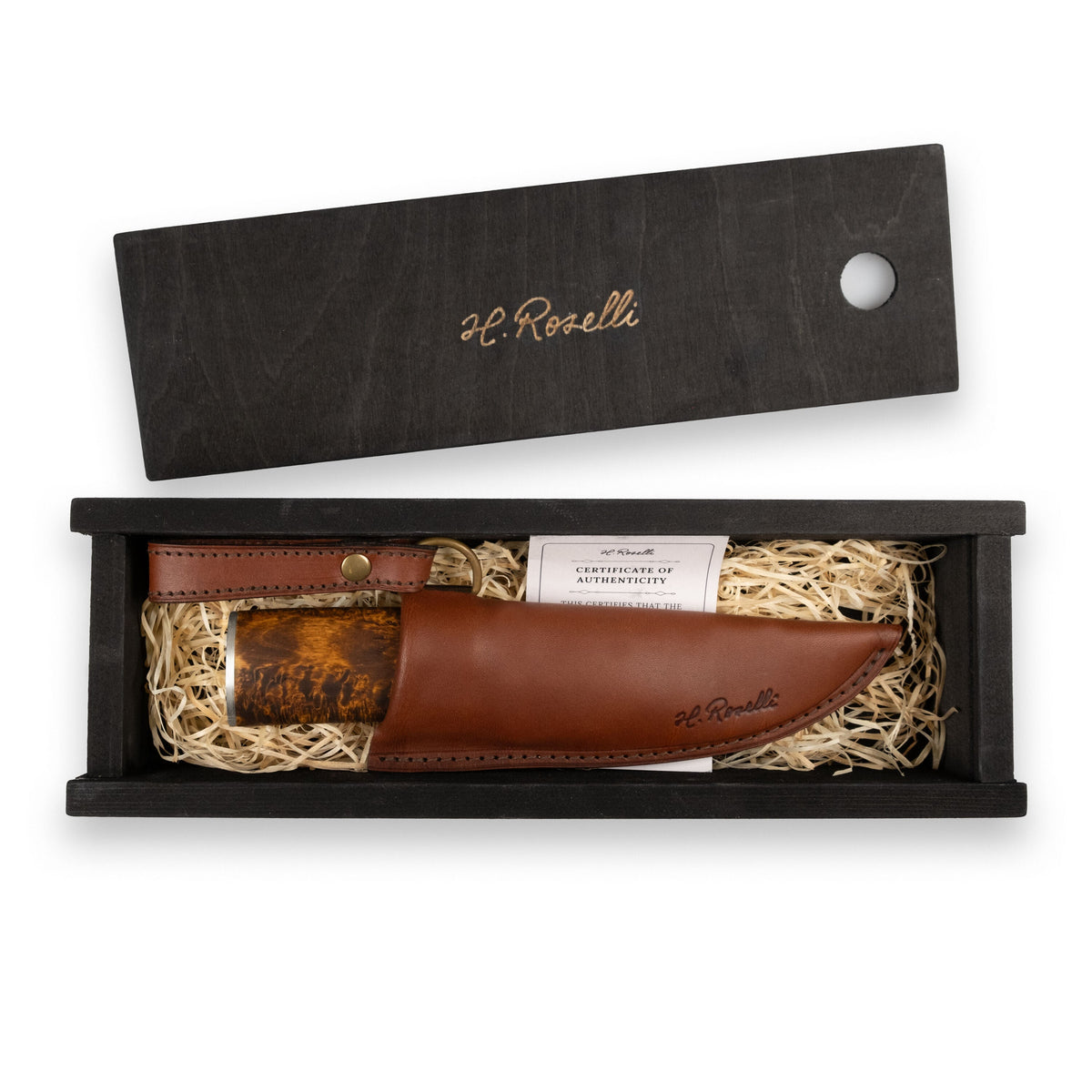 Roselli RD320P The Grandfather Knife, Damascus