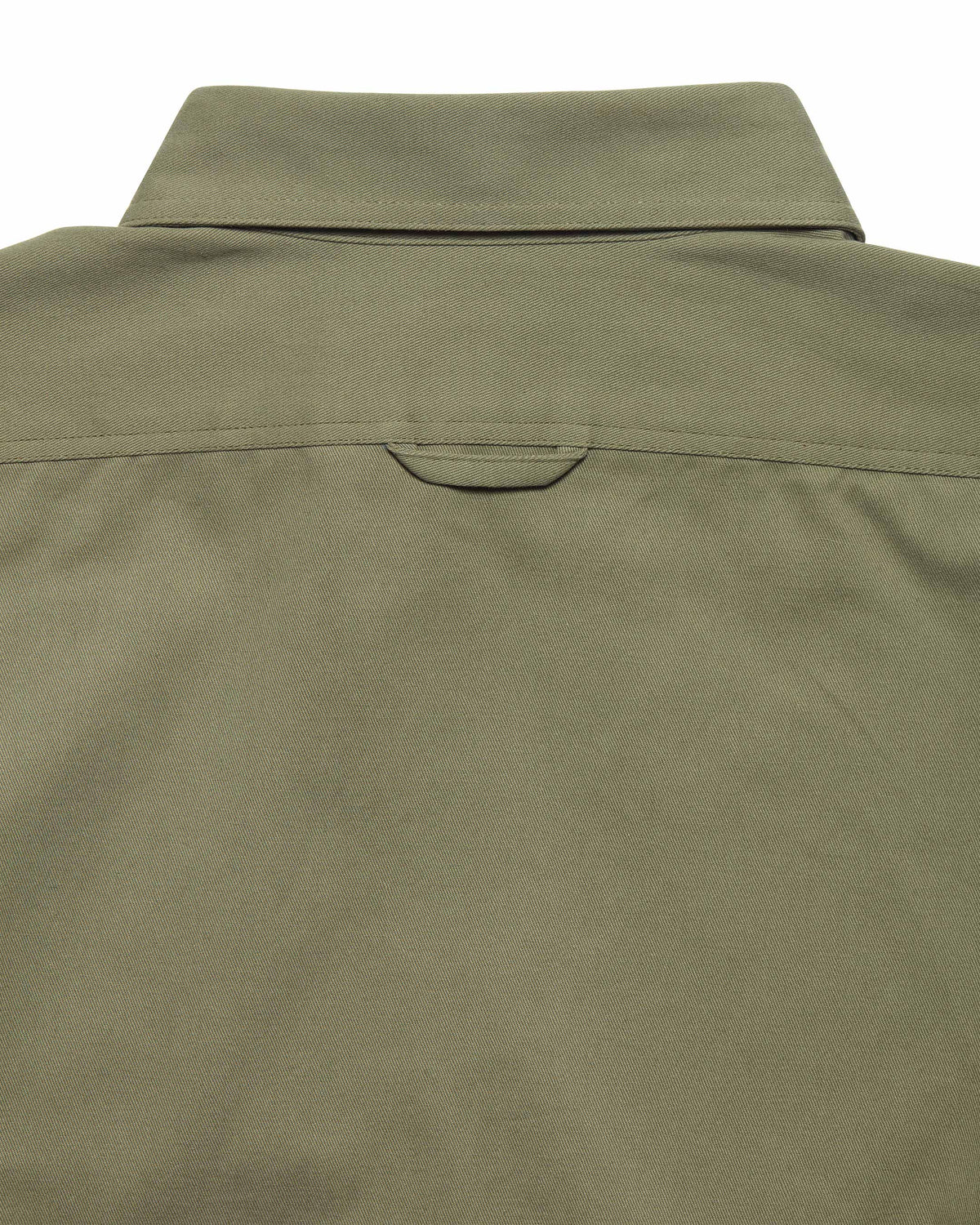 Back yoke on the Weathered Moss Scout Shirt