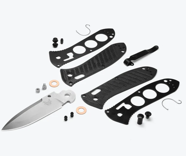 Benchmade Knives - "Mini Presidio II" - Carbon Fiber Elite Body - Satin High Carbon Steel Blade