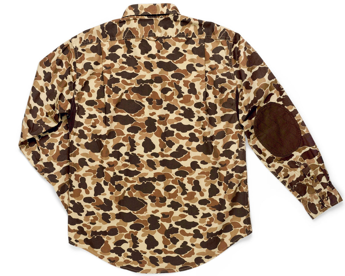 Original Camo Sportsmans Shirt FG, back view with elbow patches