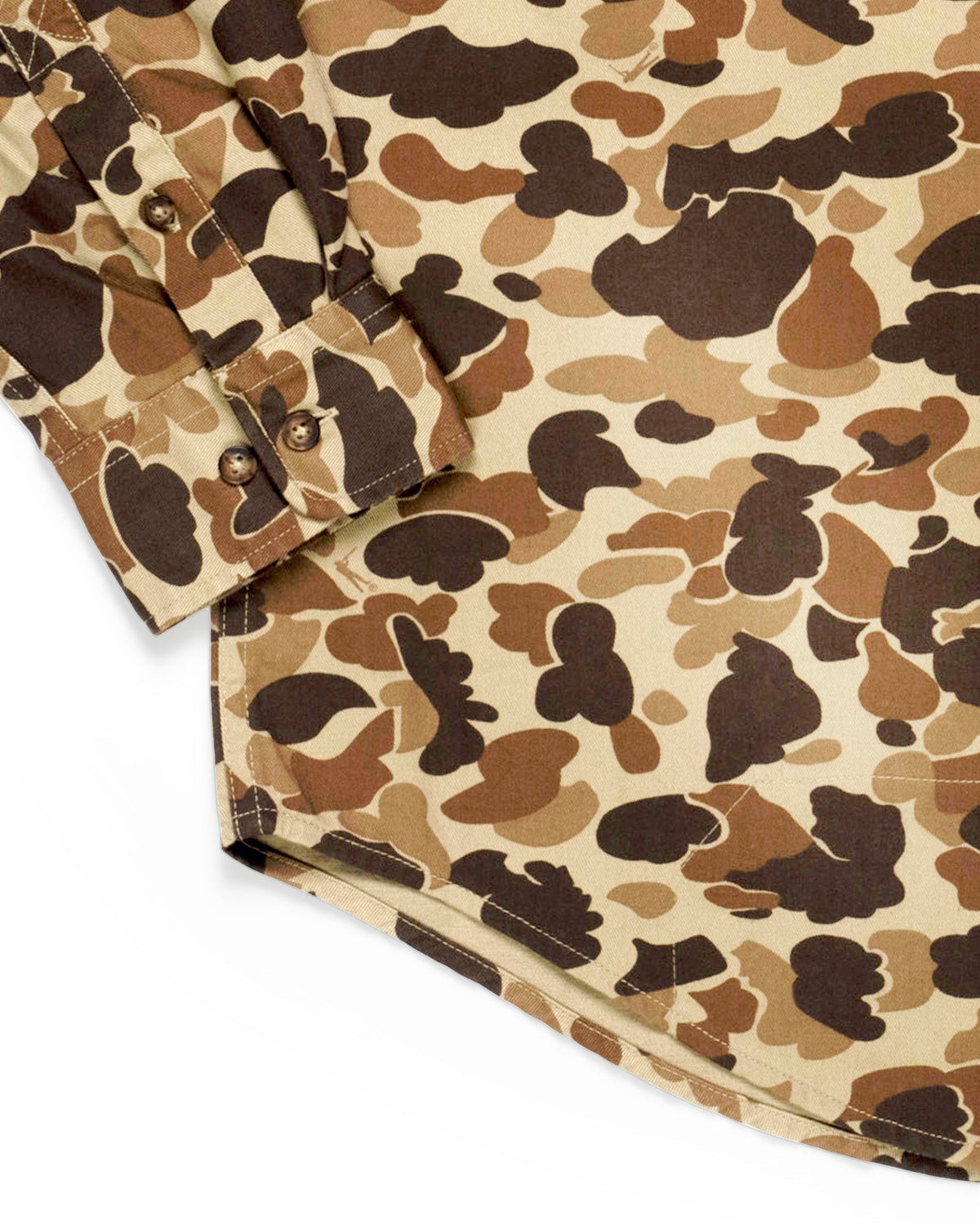 Sleeve and cuff on the Original Camo Sportsmans Shirt FG