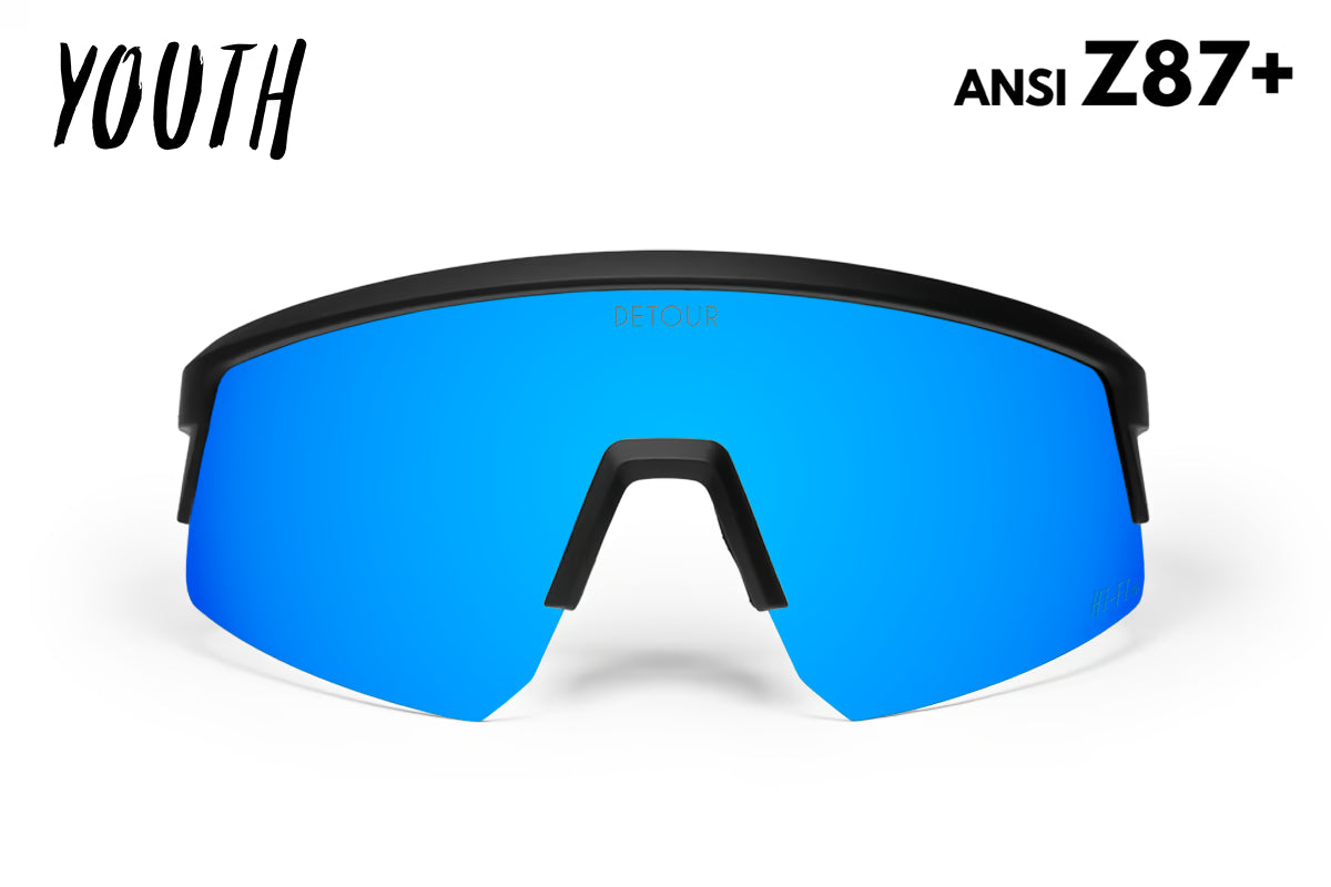 Surge Youth - Matte Black - Electric Blue