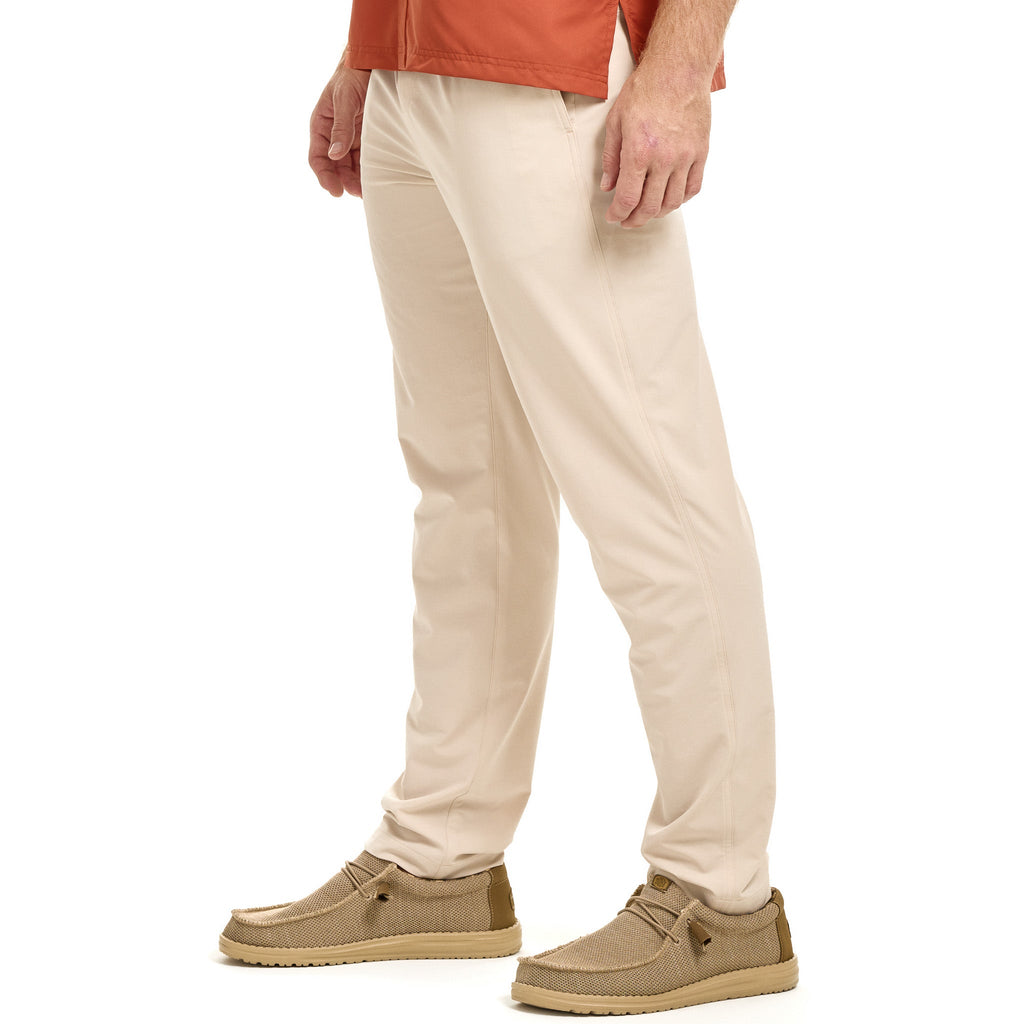 Tan hunting pants for outdoor adventures, lightweight and durable for hiking or field use