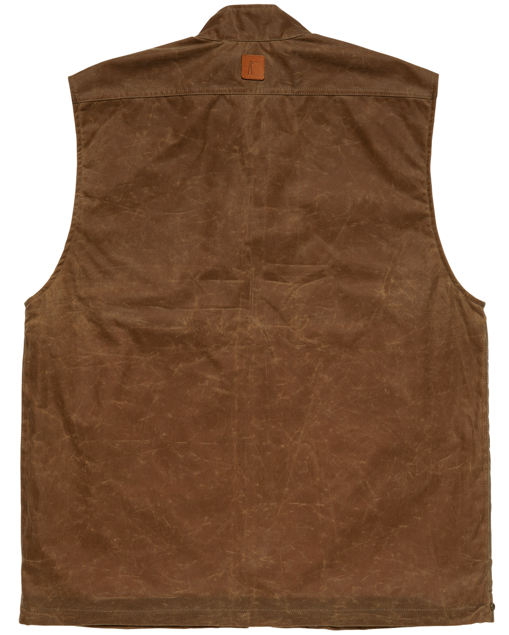 Ball and Buck Upland Vest in Dark Oak, back view