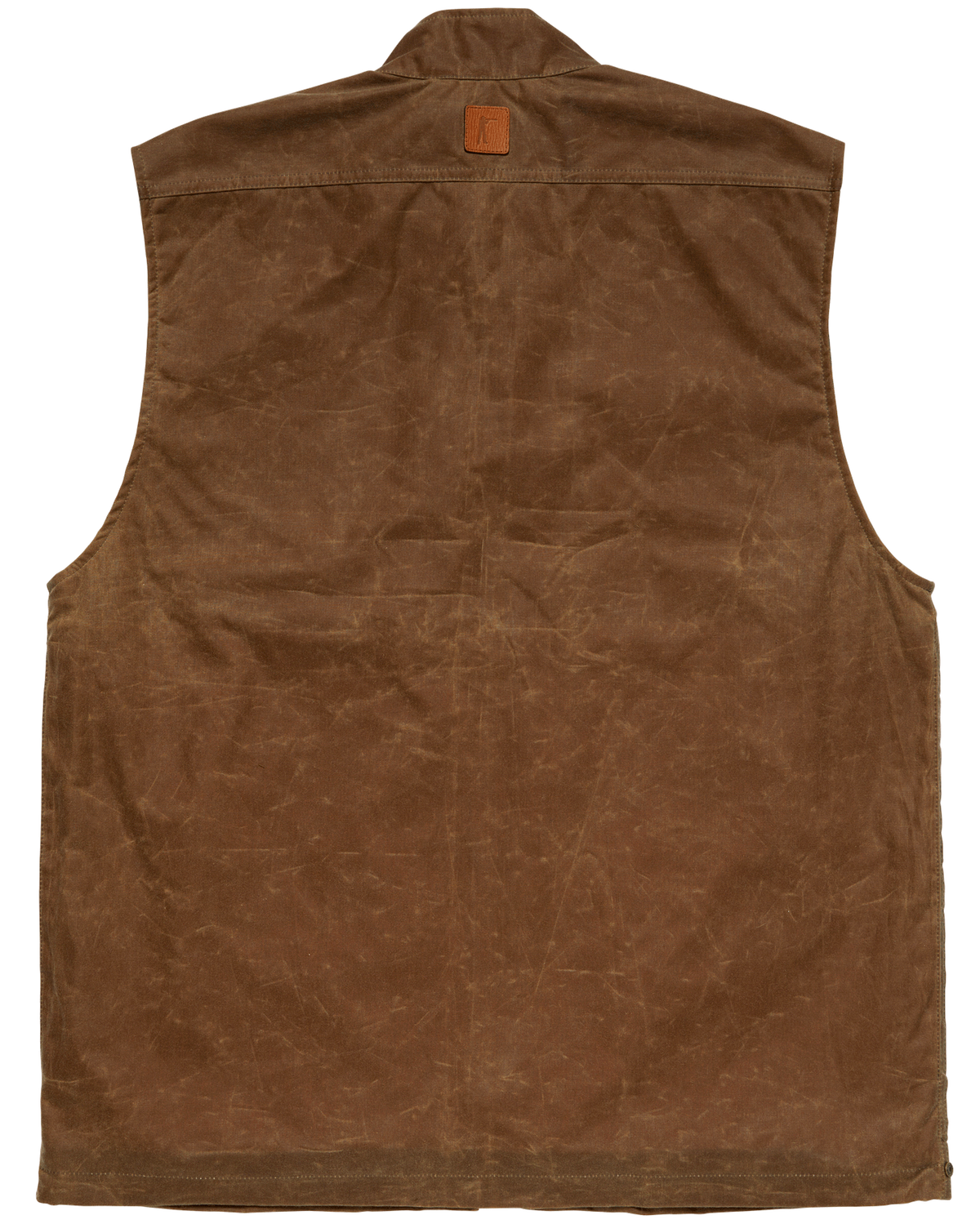 Ball and Buck Upland Vest in Dark Oak, back view