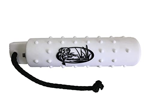 HuntEmUp Hunting Dog Essentials Training Kit - Mourning Dove Dummy + 6 pc  2-Inch White Bumpers +  Mesh Bumper Bag