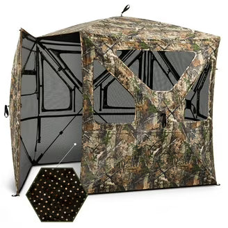 5-IN-1 Detachable Hunting Blind for 2-3 People with Skylight