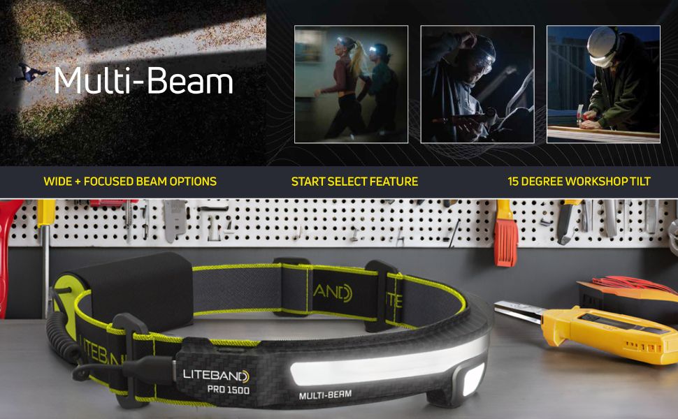 PRO 2500 Lumen PureHD™ Multi-Beam Rechargeable Headlamp | Venator Hunting