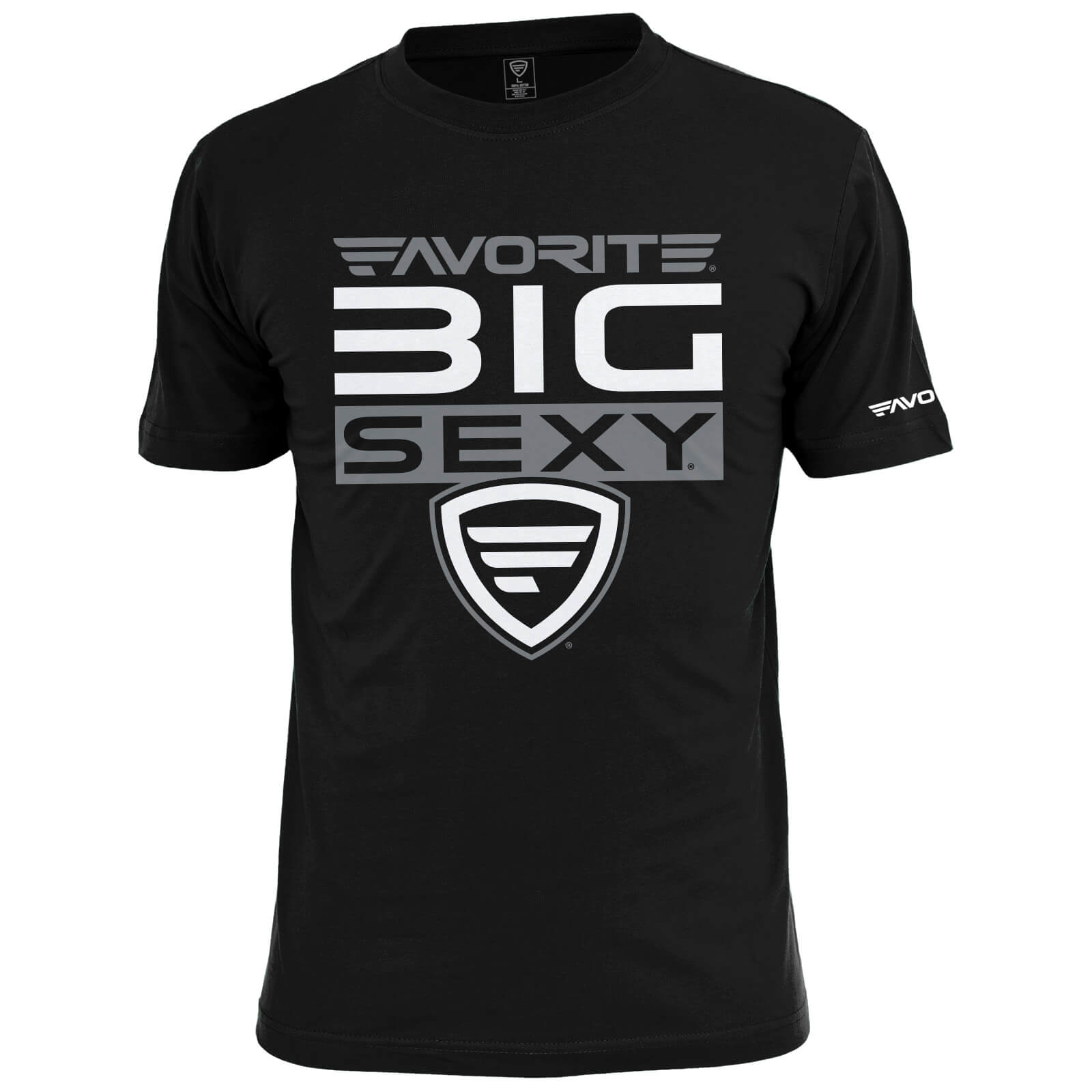 Favorite Fishing Big Sexy Stacked T-Shirt – detail close-up | Venator Hunting