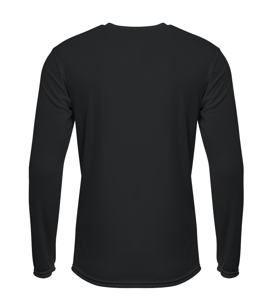 Black long sleeve hunting shirt for outdoor adventures, lightweight and durable for field use