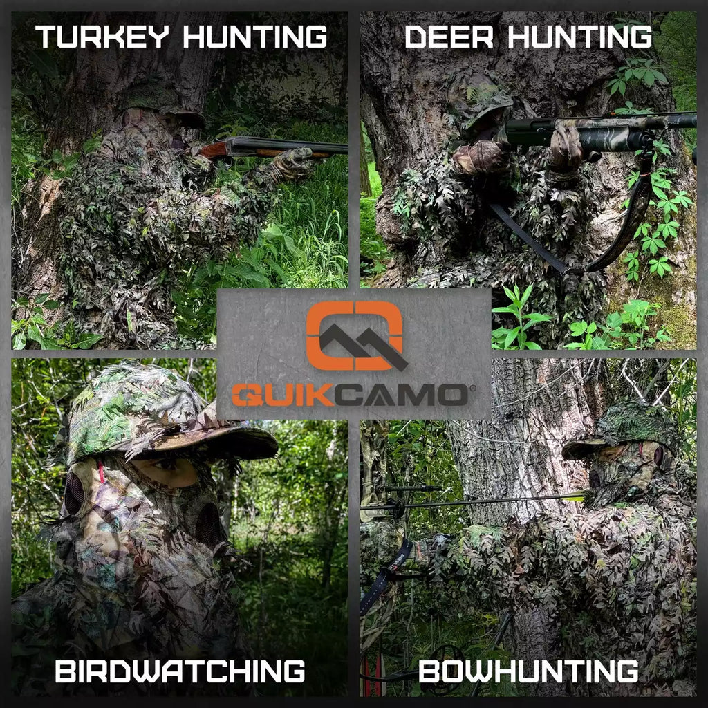 3D Leafy Camo Face Mask Ball Cap in Mossy Oak and Realtree (Adj, OSFM)