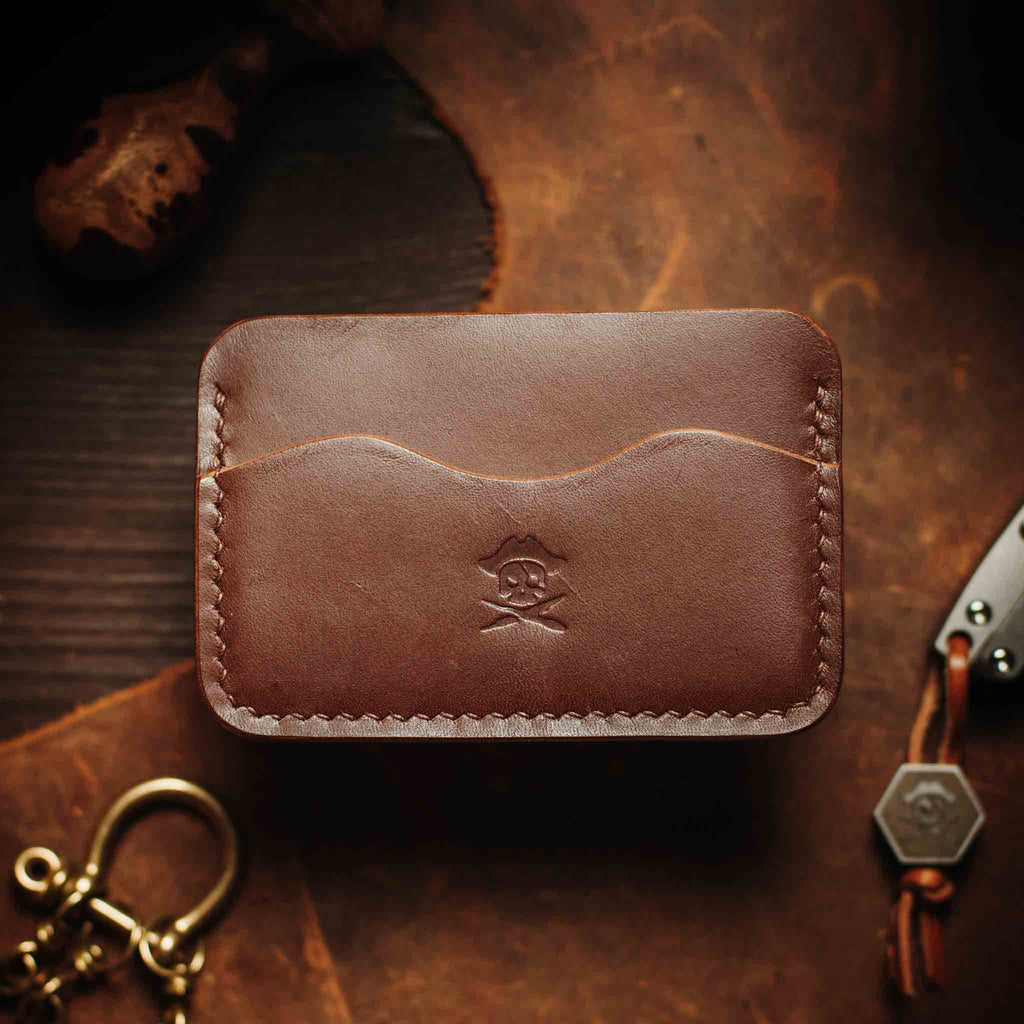Pirate Goods Drunken Boatswain v2 Slim Wallet – Minimalist Leather EDC Card Holder | Venator Hunting