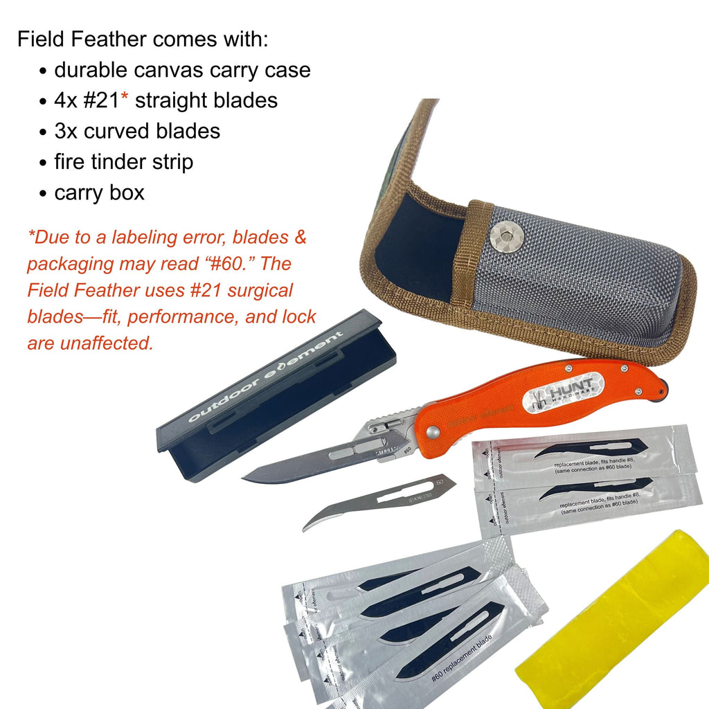 Field Feather - Replaceable Blade Folding Knife