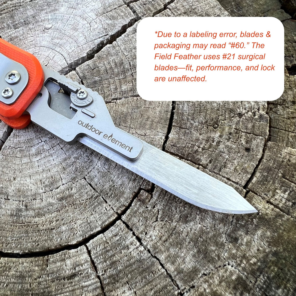 Field Feather - Replaceable Blade Folding Knife