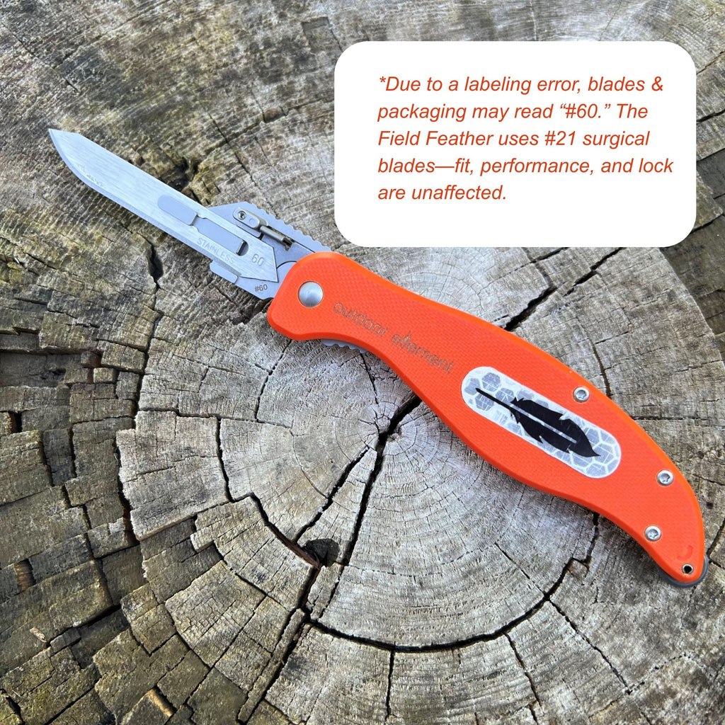Field Feather - Replaceable Blade Folding Knife