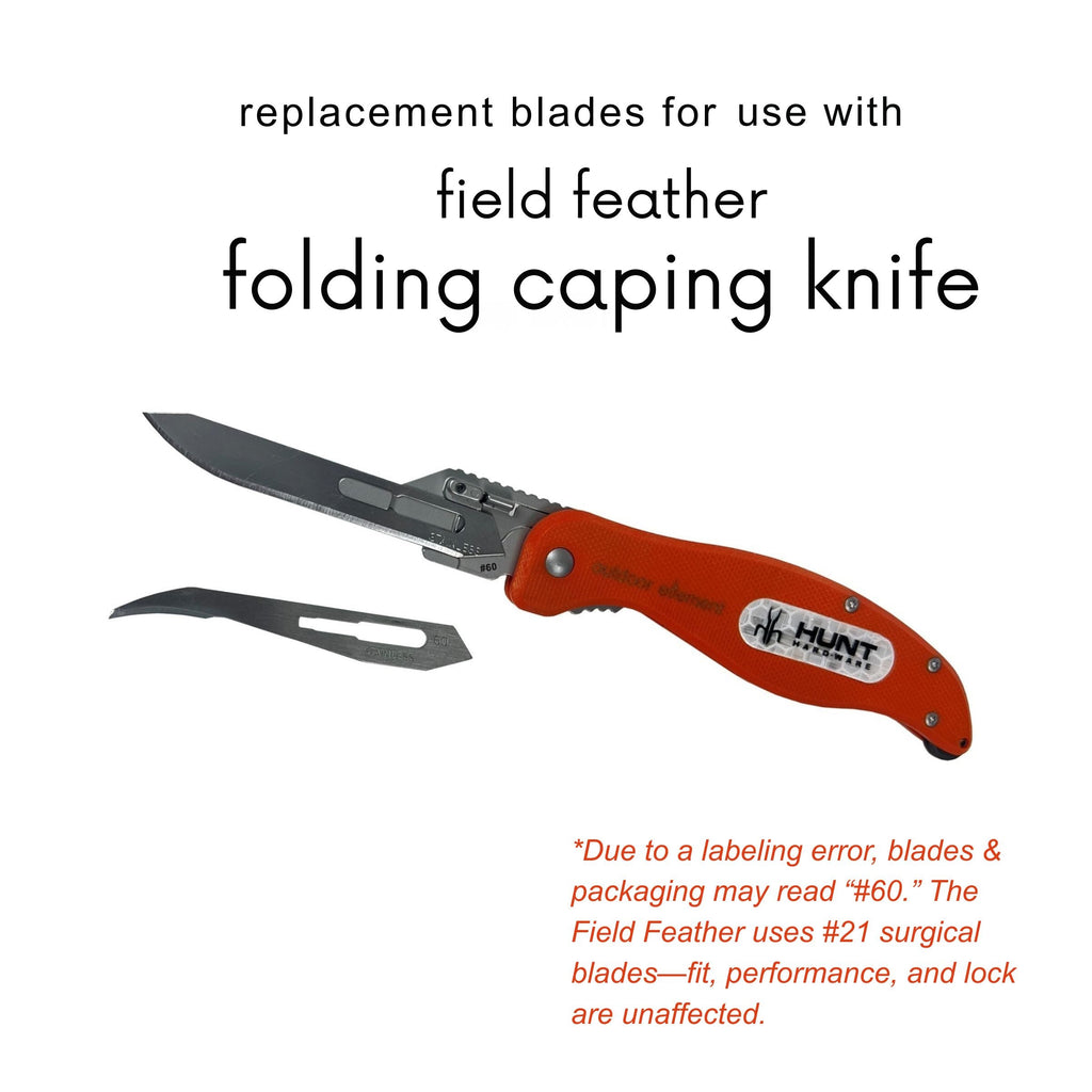 Hunting Surgical Blade Replacements 10pk - for Field Feather