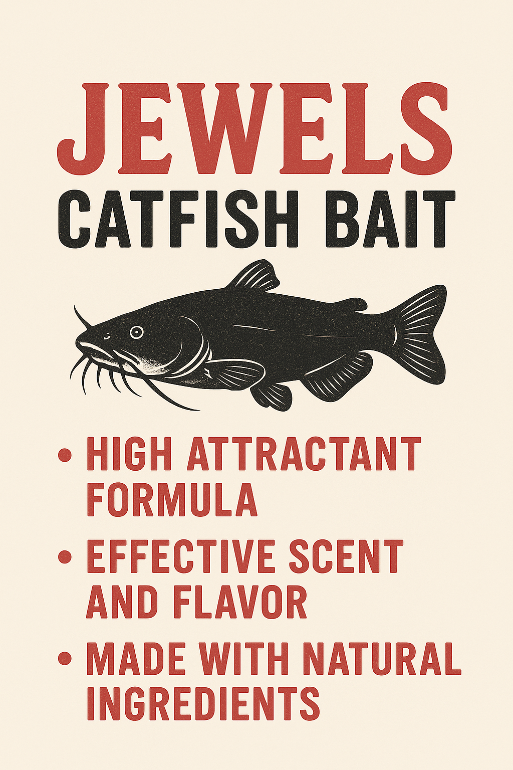 Jewel's Catfish Bait - Pre-Filled Bait Pouches -Blood Frenzy