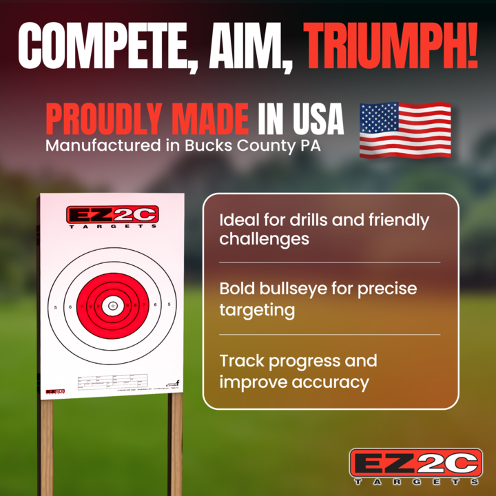 200 EZ2C Targets Most Popular 8 Styles Paper Targets Bundle Pack 11"x17" USA Made