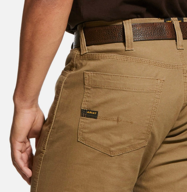 Ariat M4 Rebar Khaki Work Pants for Men – front view | Venator Hunting